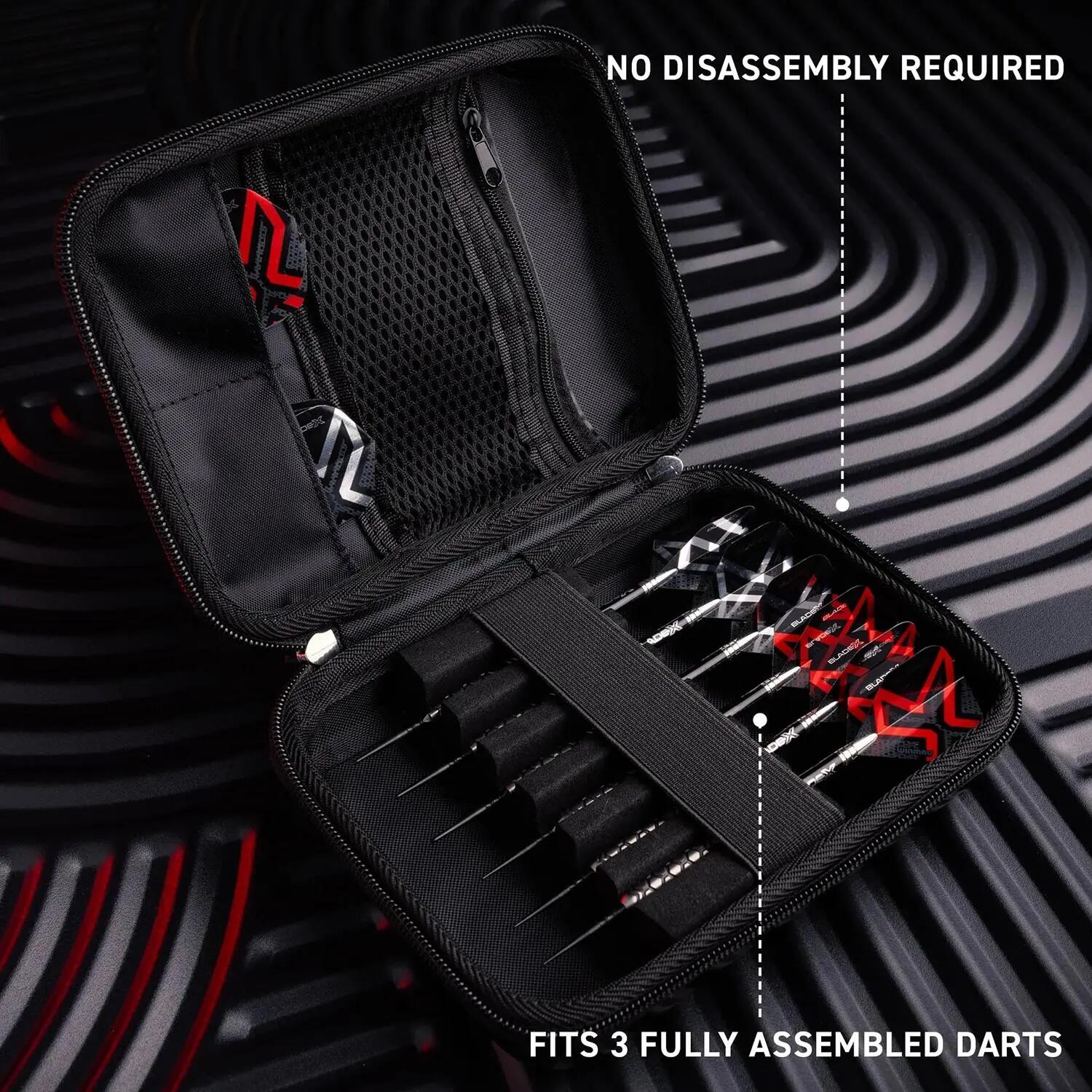 Winmau Étui à fléchettes Blade X Armor G2 Noir/Rouge 3/6
