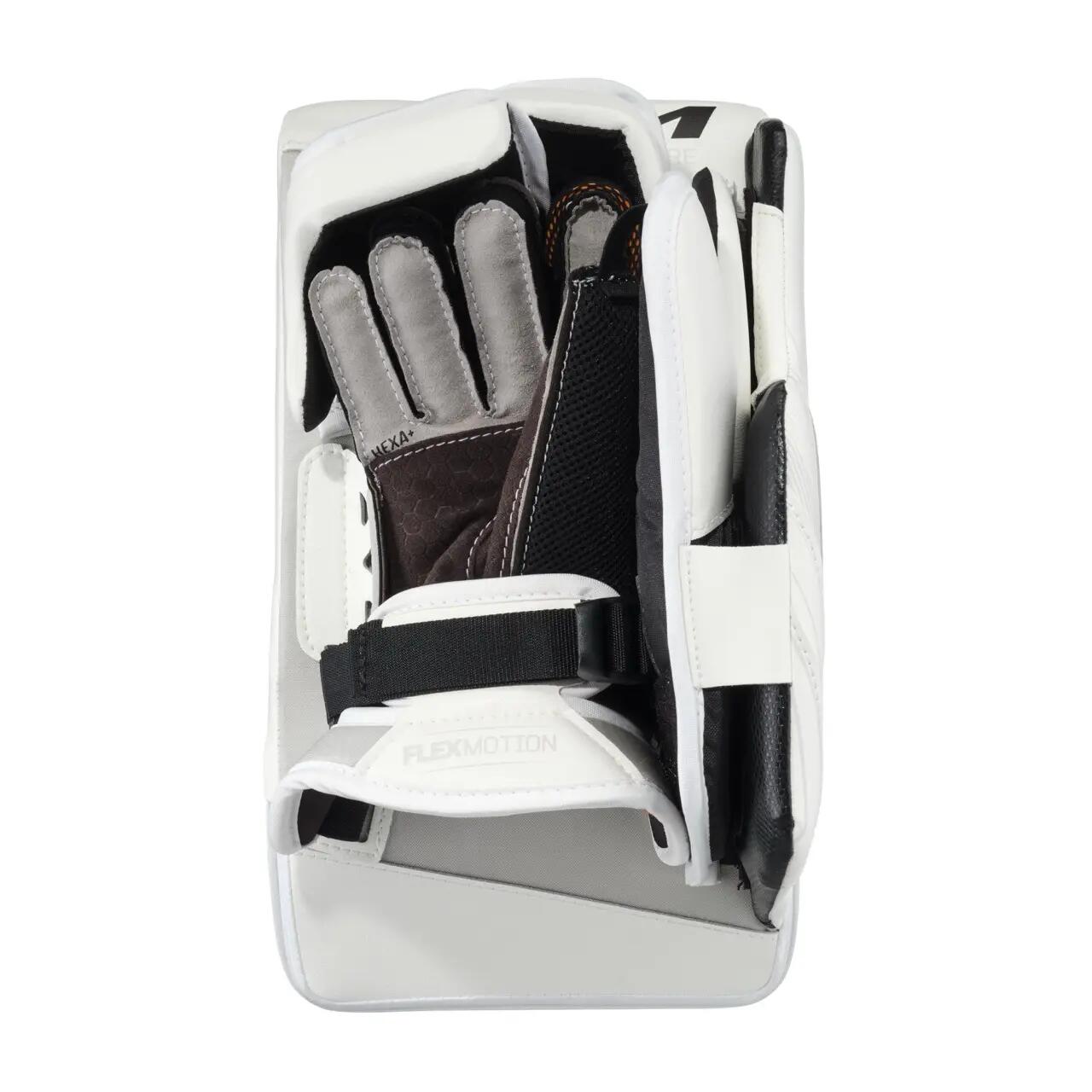 Gbtackspro Senior CCM Tacks PRO bloqueur de gardien blanc REG pour adultes 6/6
