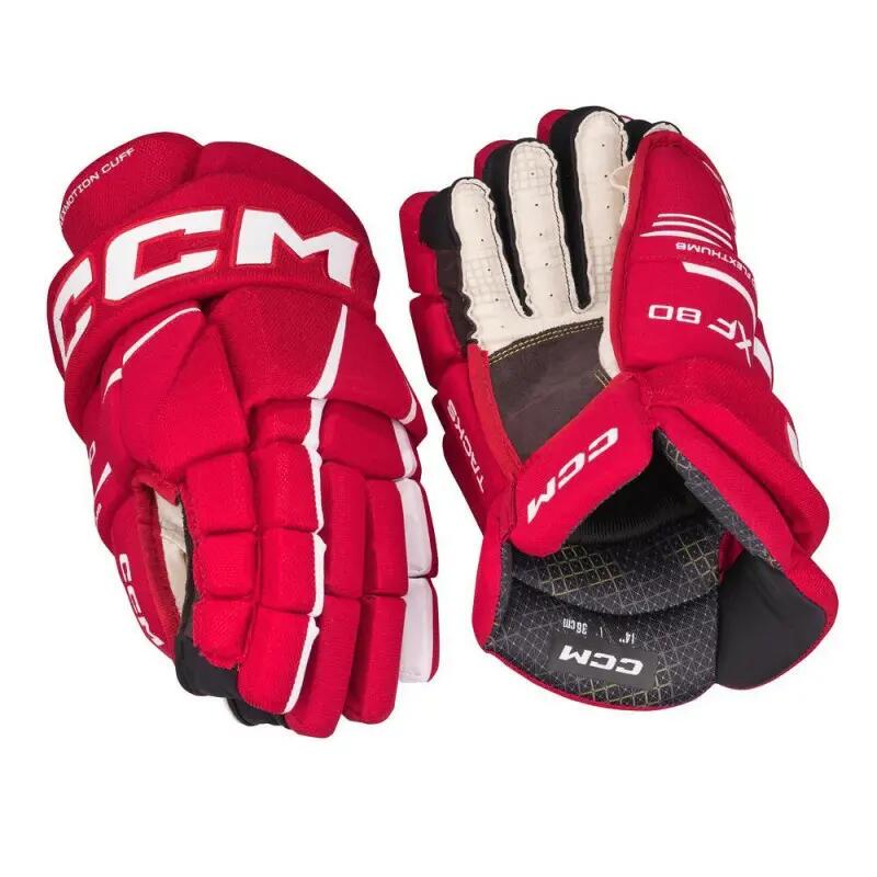 CCM HGXF80 Senior guantes CCM TAC rojos/blancos 13 adulto 3/4