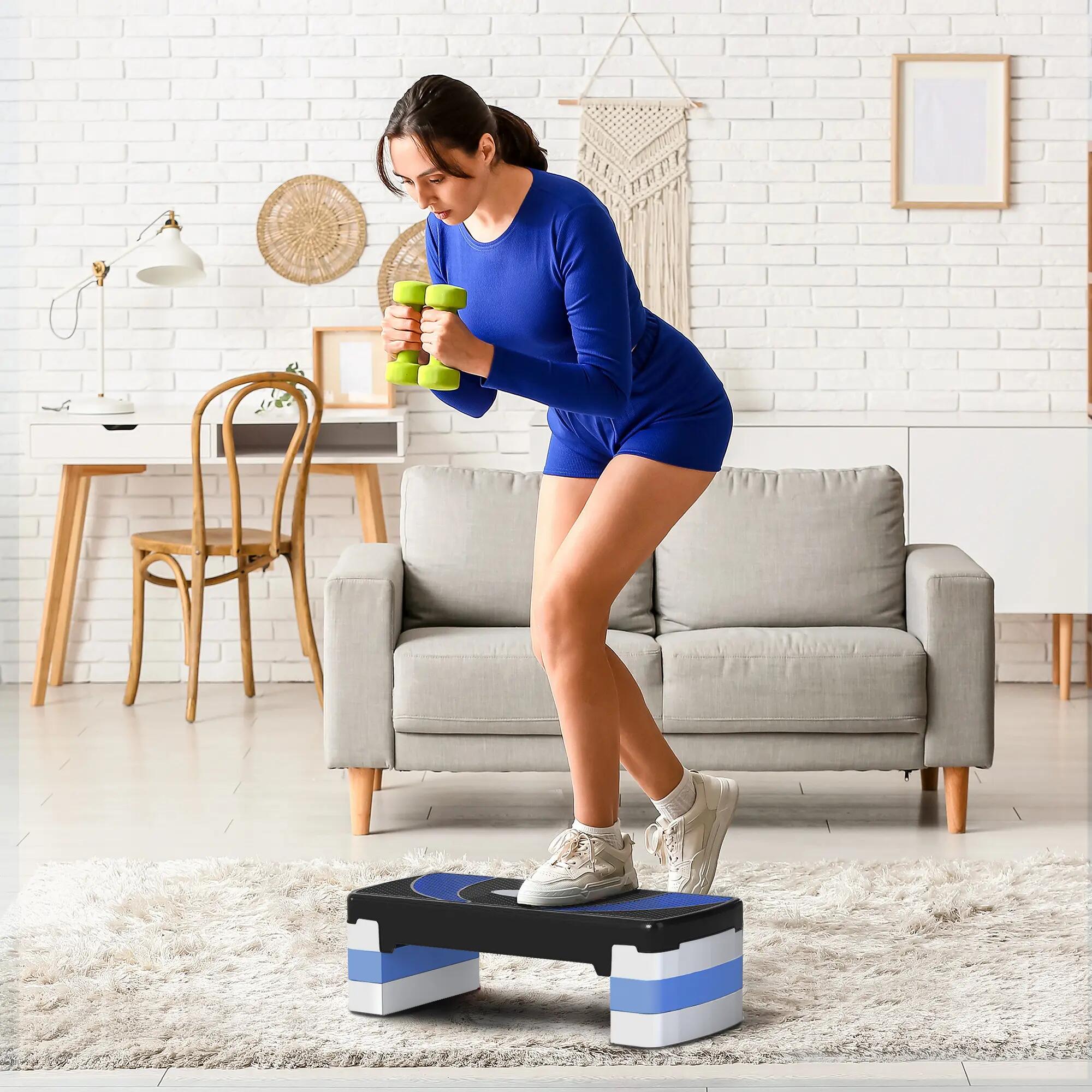 Stepper Fitness Aerobic - .fr x FFHandball - hauteur reglable surface antiderapa 9/9