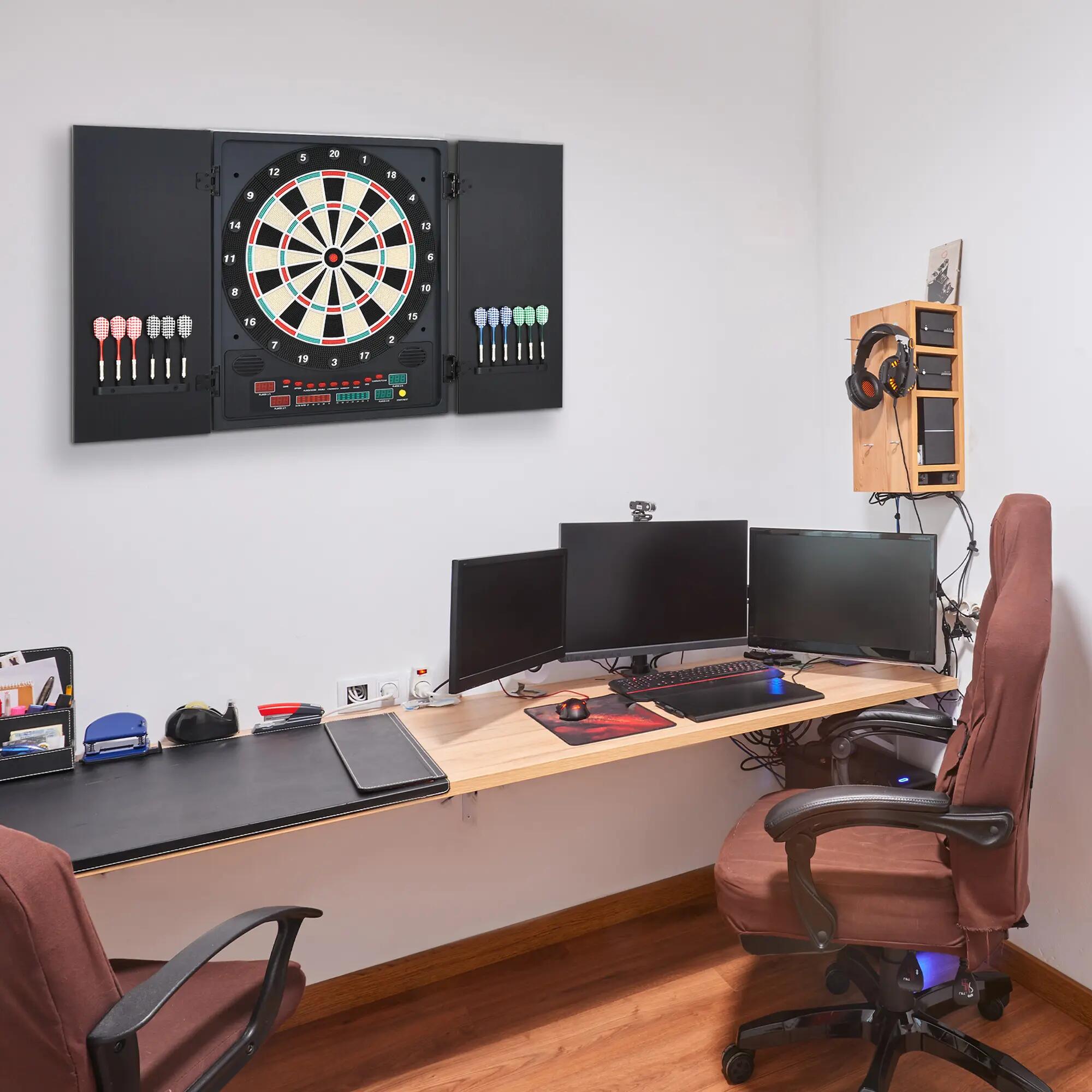 Cible électronique - Darts - Mixte - 27 jeux - Noir 4/6