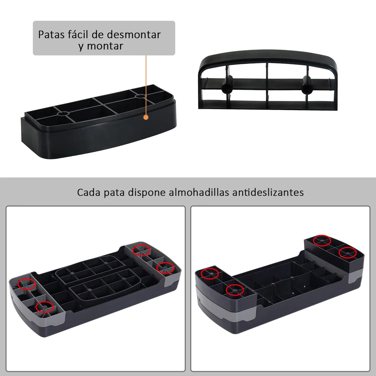 Stepper de fitness, stepper aérobique, antidérapant, hauteur réglable, 2 niveaux 9/9