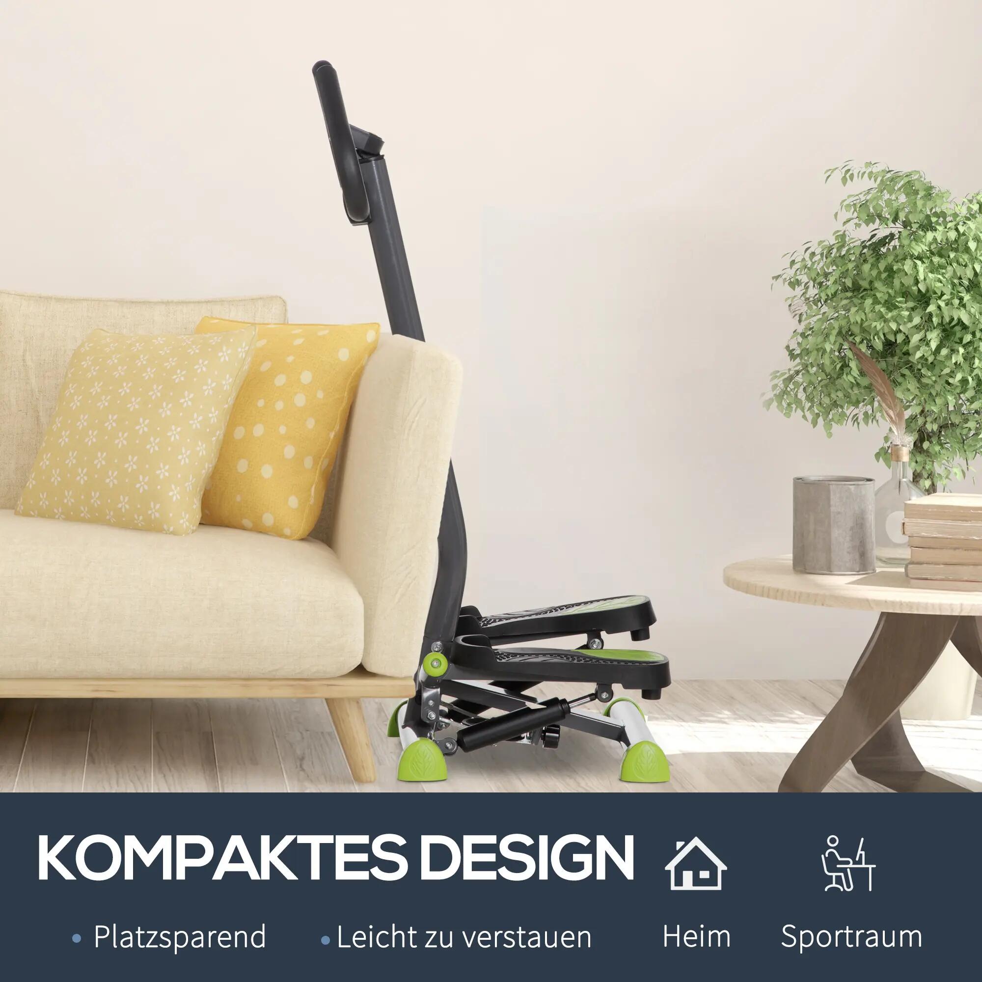 Stepper avec écran LCD 55 x 44 x 108 cm Gris acier + Vert + Noir 9/9