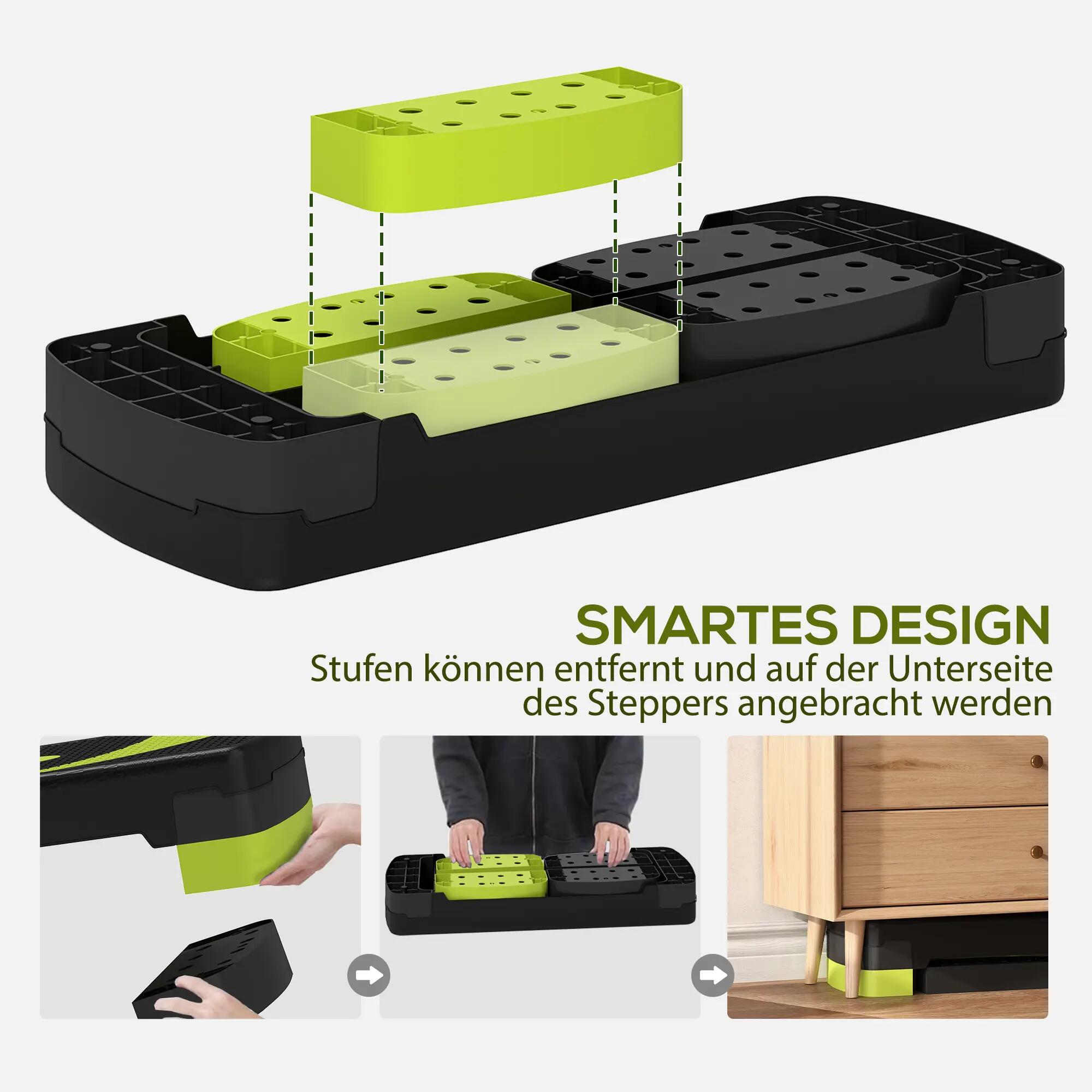Stepper aérobique, réglable en hauteur, pour une utilisation intérieure et extér 7/9