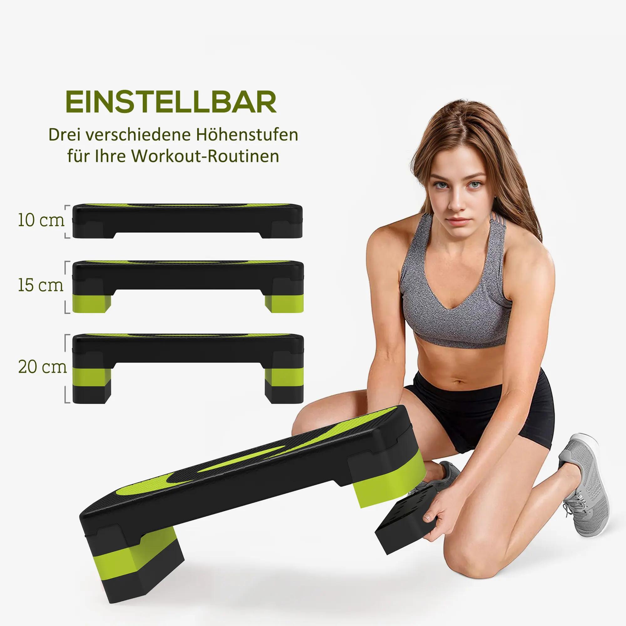 Stepper aérobique, réglable en hauteur, pour une utilisation intérieure et extér 6/9