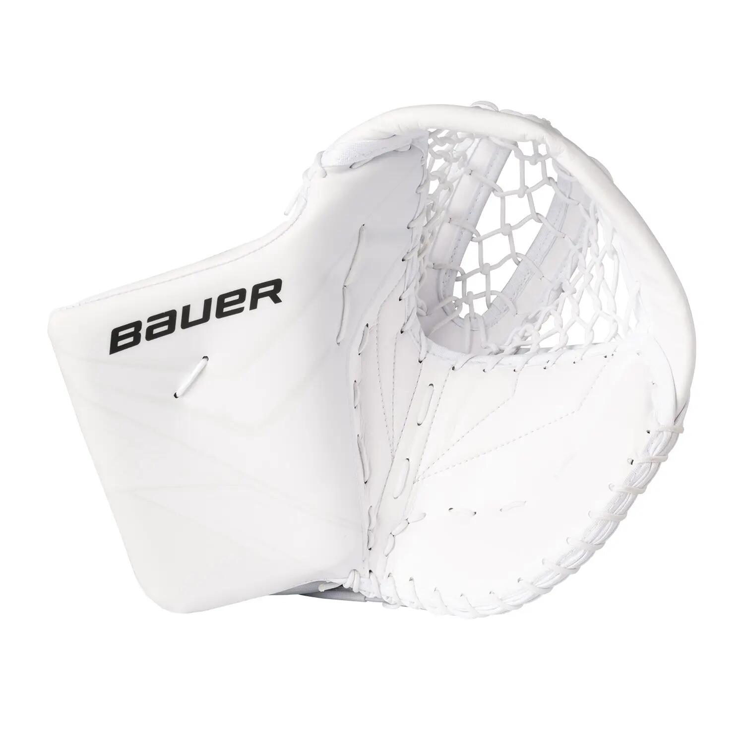Mănușă de prindere pentru portar BAUER Catcher Vapor Flylite Senior albă REG