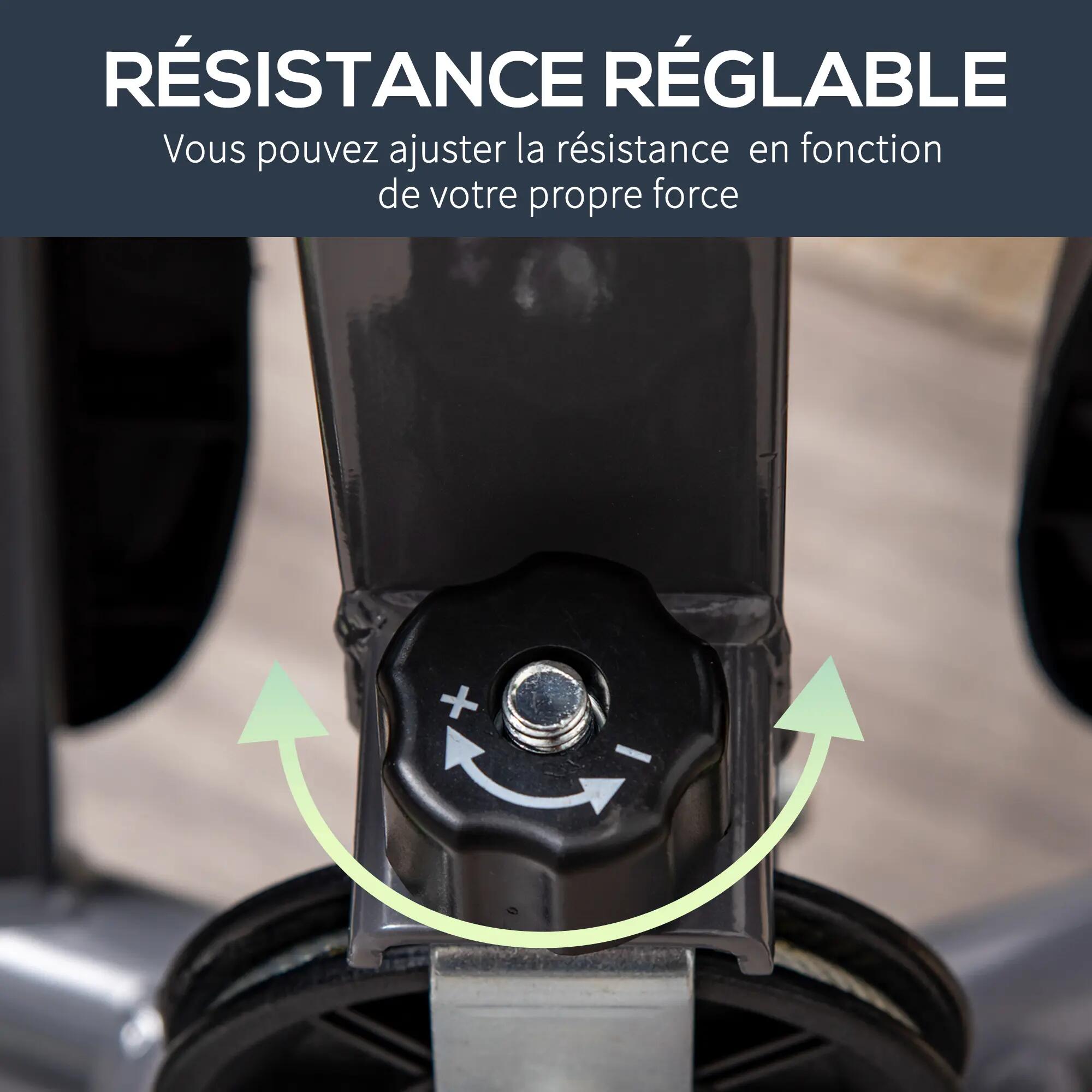 Stepper avec guidon stepper fitness appartement écran LCD résistance réglable ac 8/9