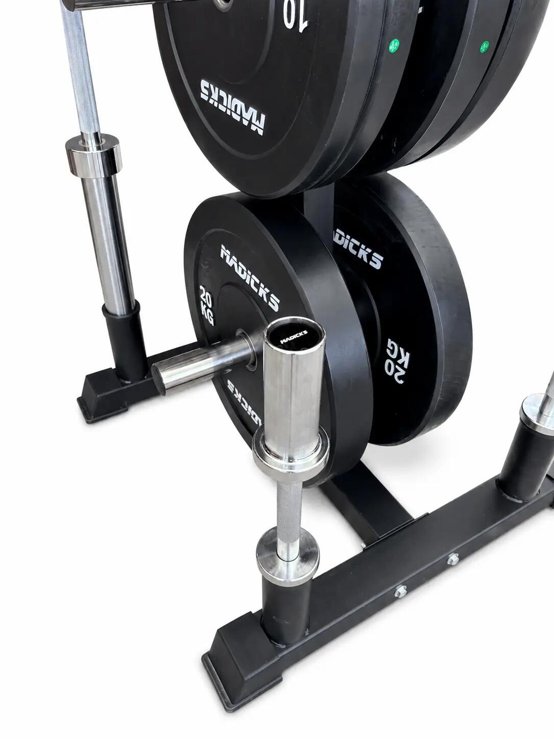 Porta Dischi Bumper Rastrelliera Supporto Pesi Olimpionici Palestra Home Gym 7/8