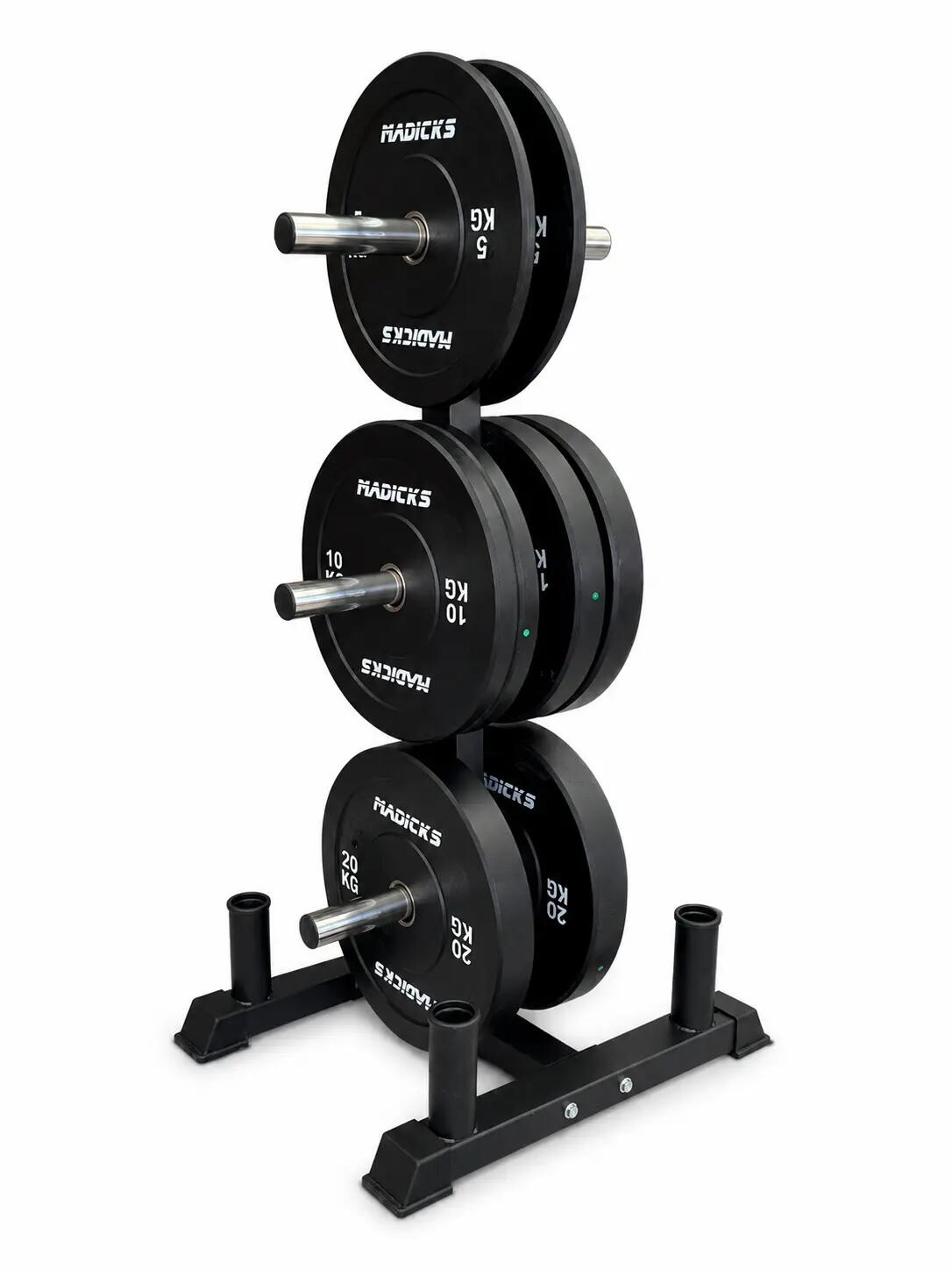 Porta Dischi Bumper Rastrelliera Supporto Pesi Olimpionici Palestra Home Gym 3/8