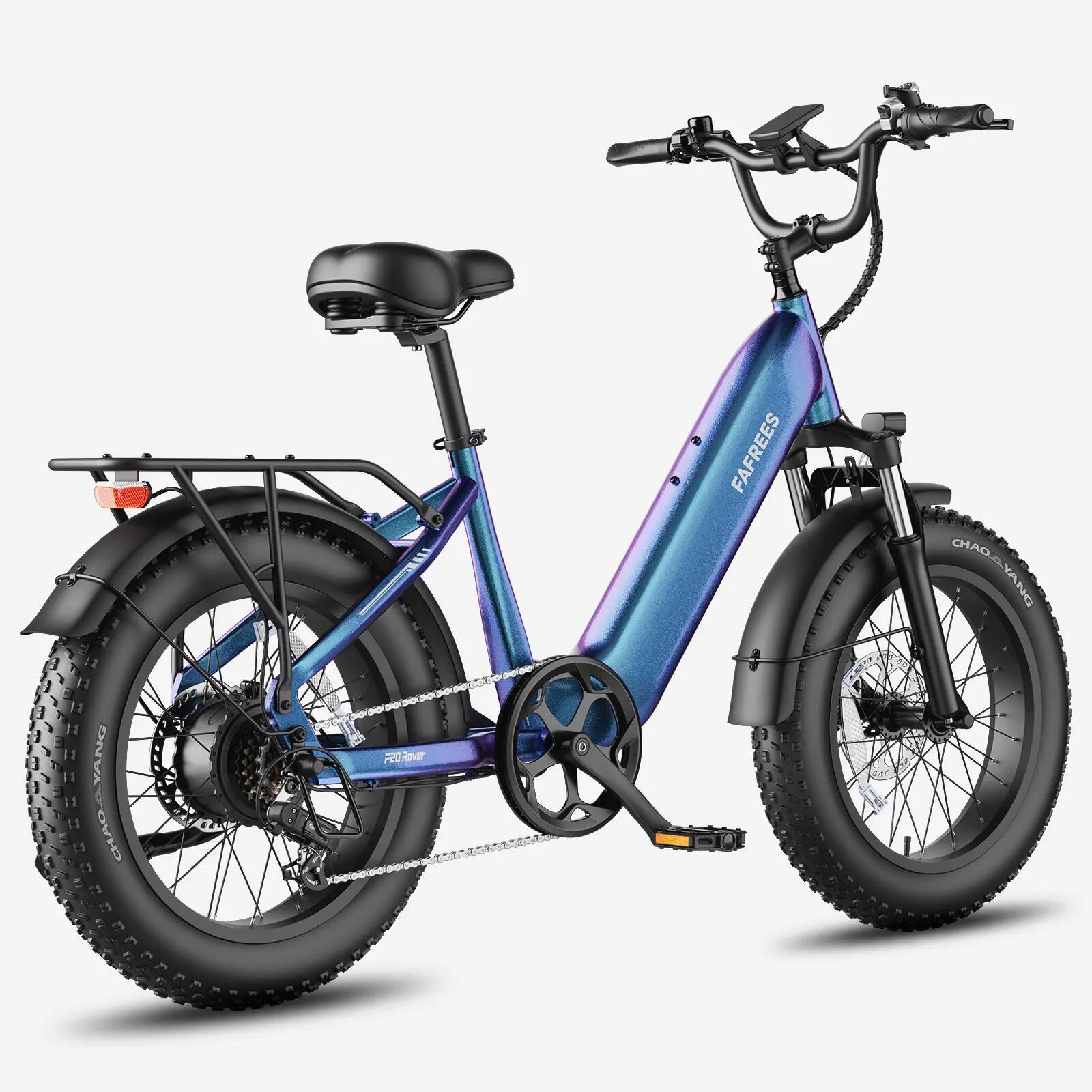 Bicicleta eléctrica para adultos F20 Rover, batería 48V20Ah, neumáticos 20×4,0". 6/8
