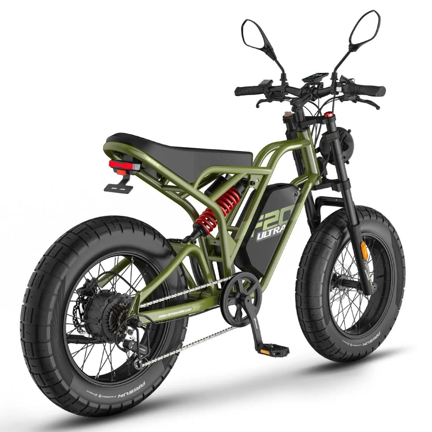 Bicicleta Elétrica FAFREES F20 Ultra Y SRZ 750W48V25Ah - Green 5/5