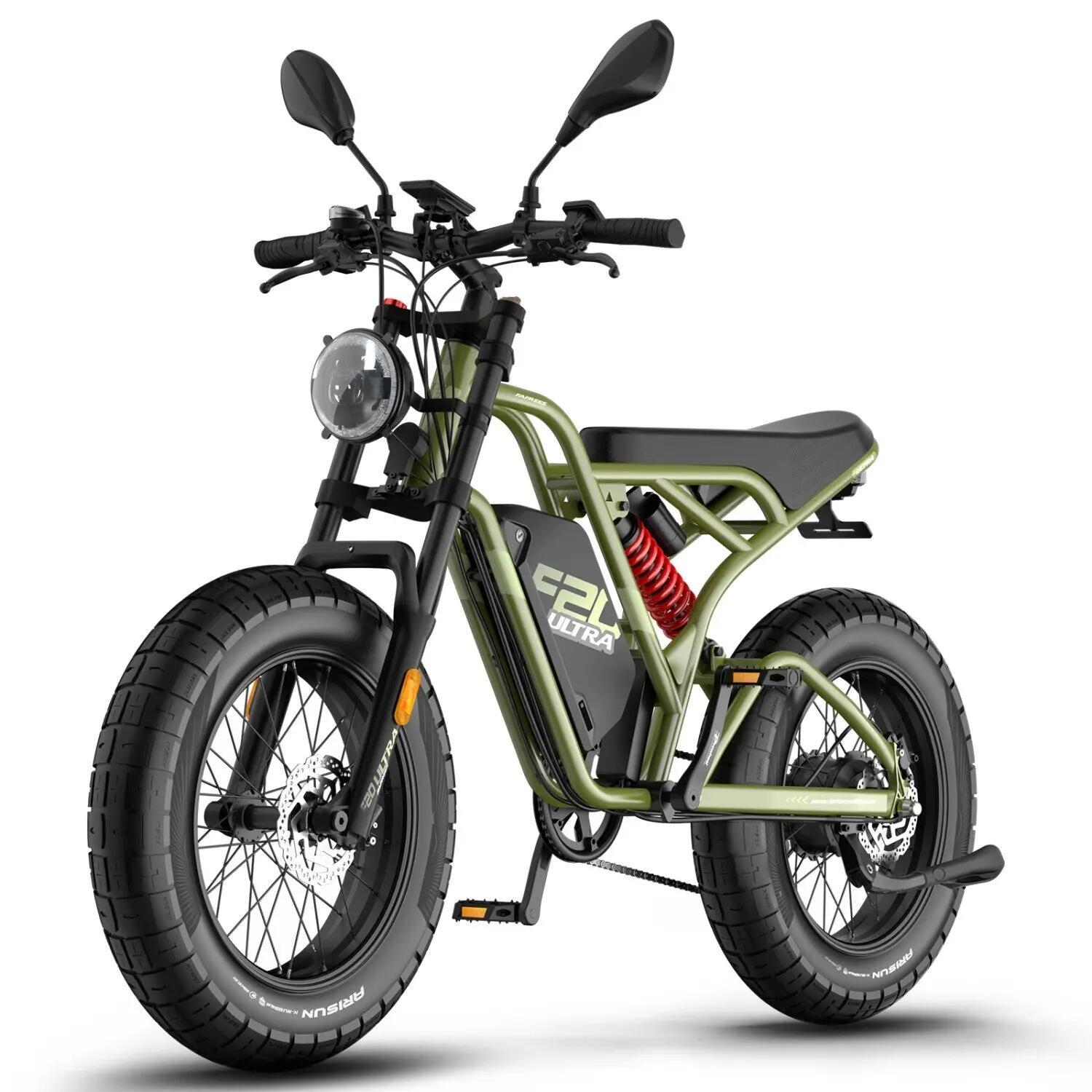 Bicicleta Elétrica FAFREES F20 Ultra Y SRZ 750W48V25Ah - Green 3/5
