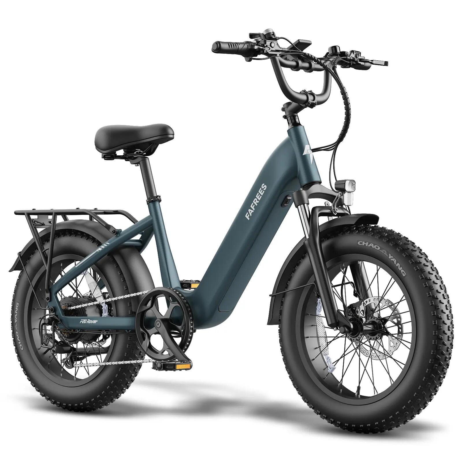 Bicicleta elétrica adulta F20 Rover, pneus 20" × 4,0", bateria 48V 15Ah. 2/8