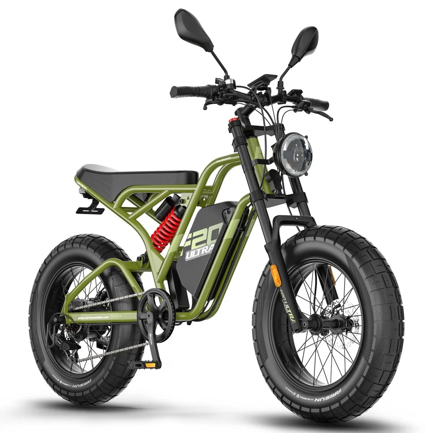 Bicicleta Elétrica FAFREES F20 Ultra Y SRZ 750W48V25Ah - Green 2/5