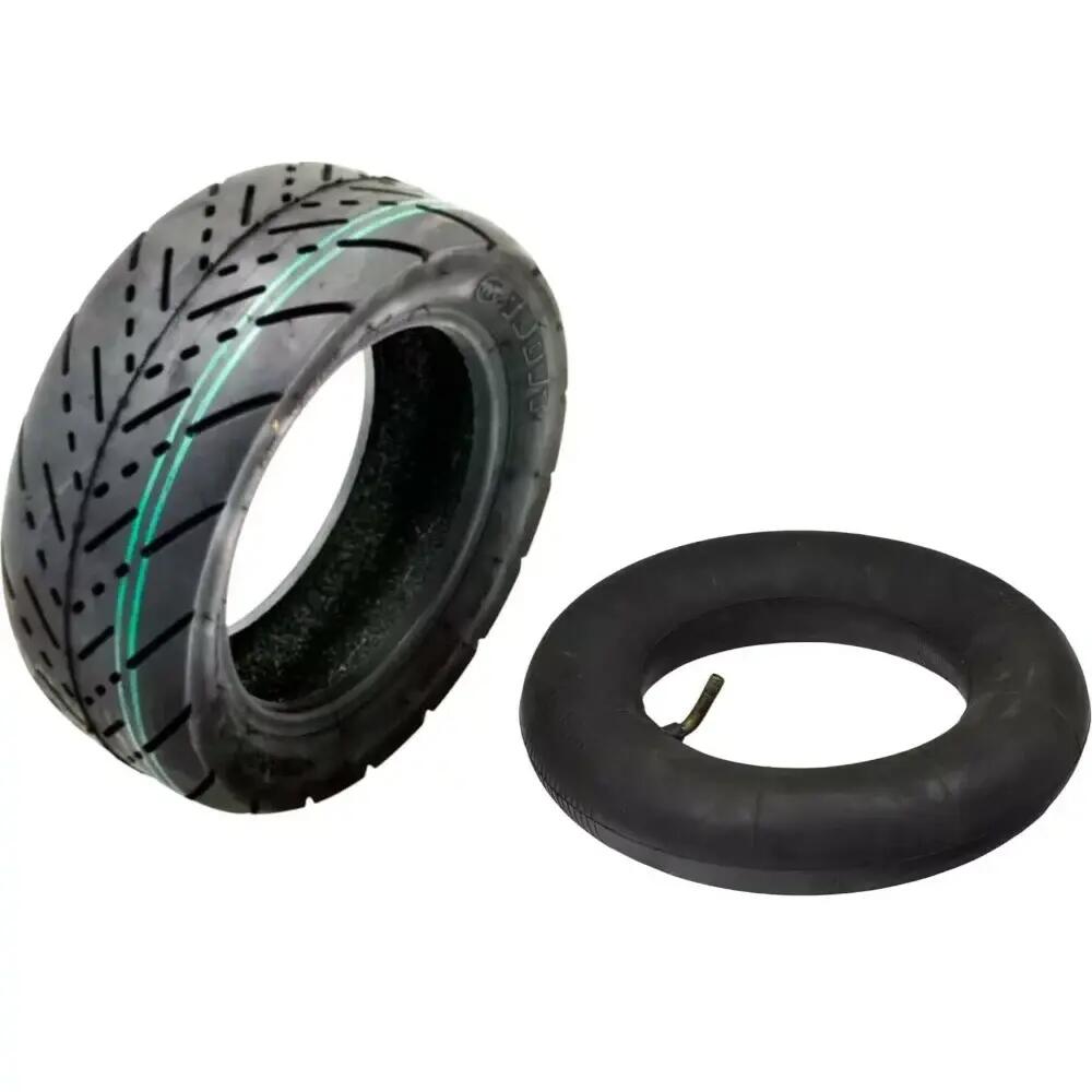 Set Cauciuc tubeless vacuum 90/65-6,5 + Cameră cu valvă indoita la 45(L-43+L-60)
