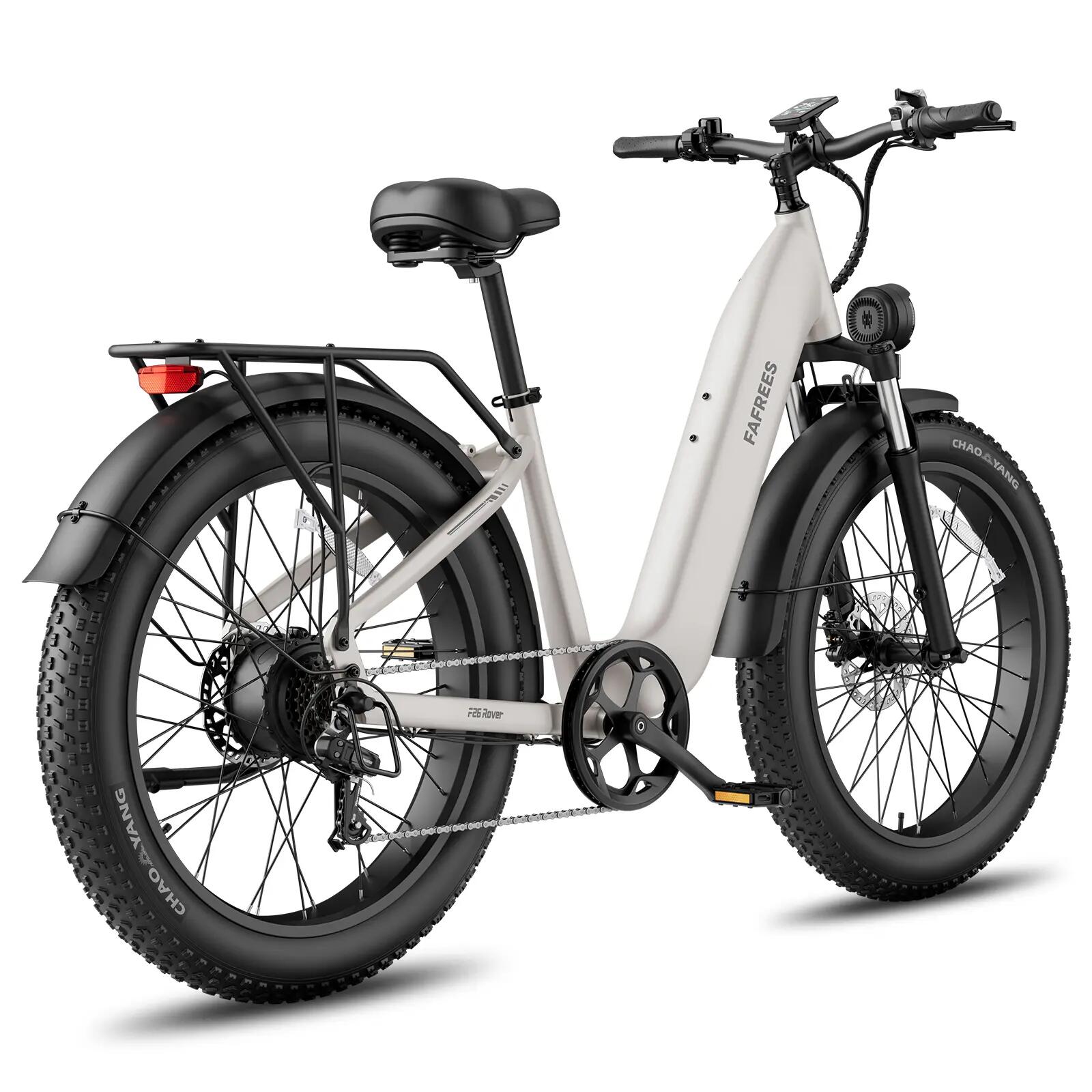 Bicicleta elétrica adulta F26 Rover, pneus 26" × 4,0", bateria 48V 20Ah. 6/8