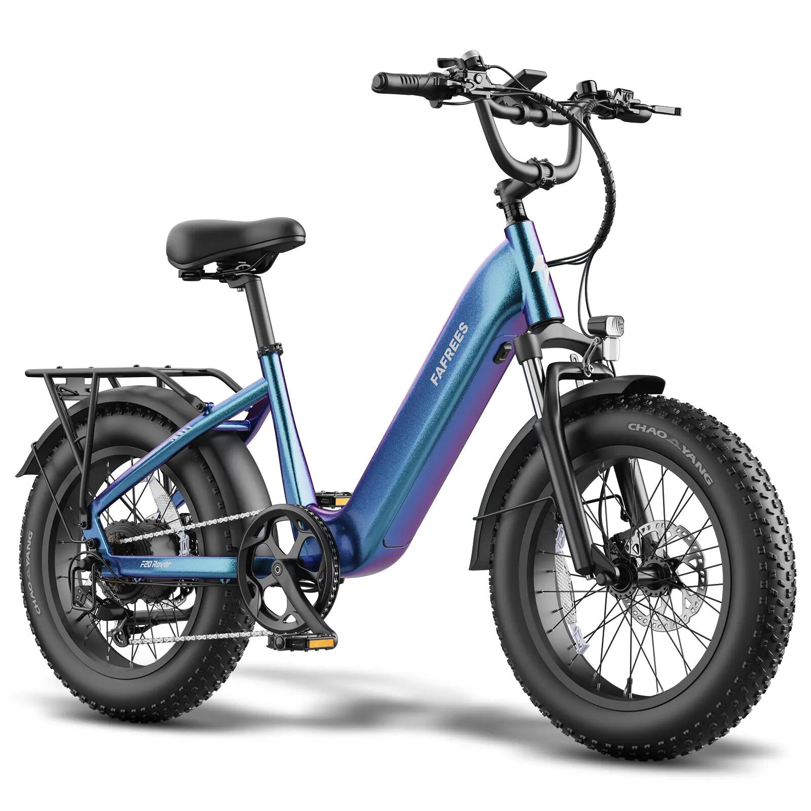 Bicicleta eléctrica para adultos F20 Rover, batería 48V20Ah, neumáticos 20×4,0". 2/8
