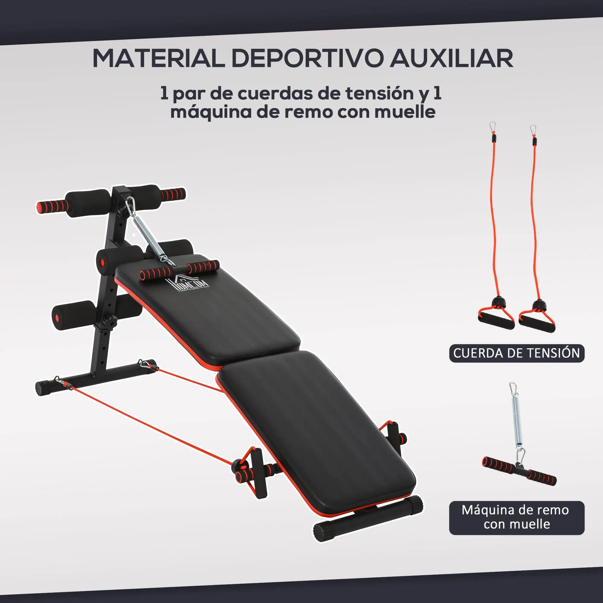 Banc abdominal pliable et réglable en hauteur avec support poplité ajustable, id 8/9