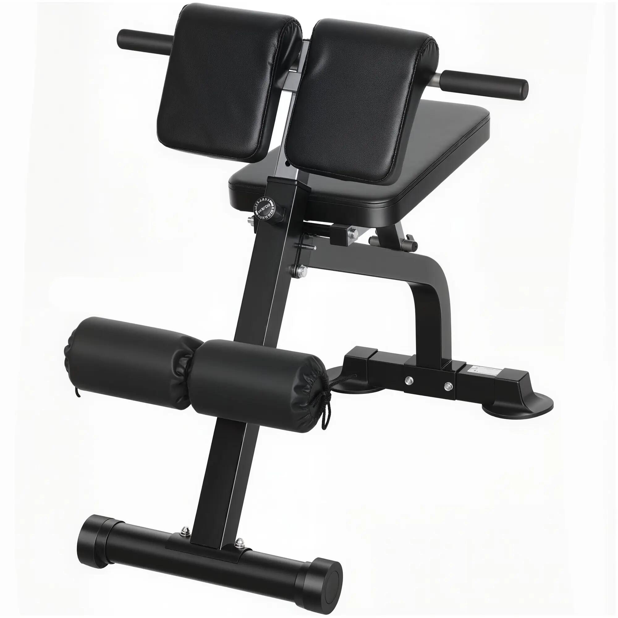 Banc d'entraînement, banc de musculation, banc de fitness, cadre en acier, noir 2/9