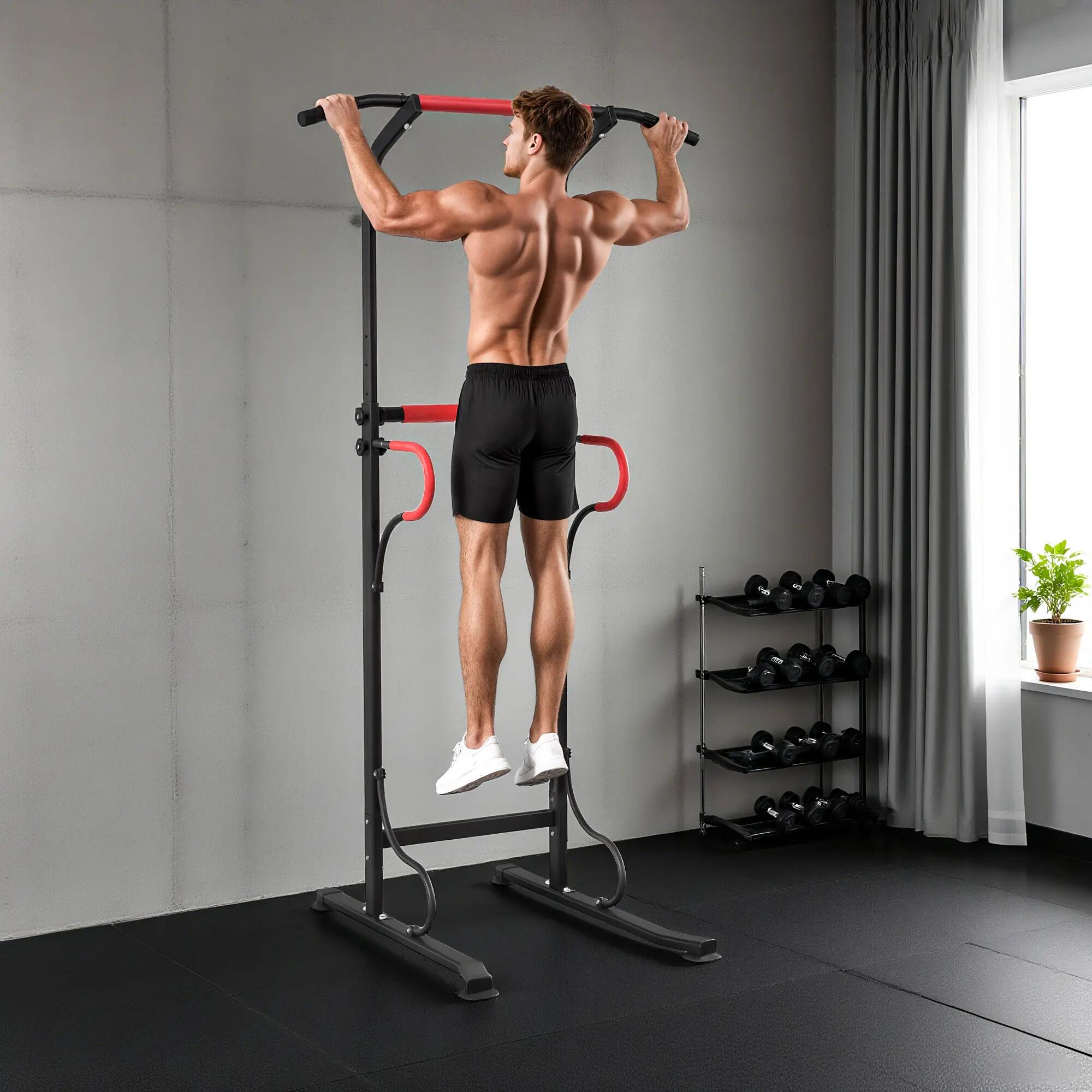 Station de dips Power Tower, barre de traction Power Tower, station de fitness m 3/9