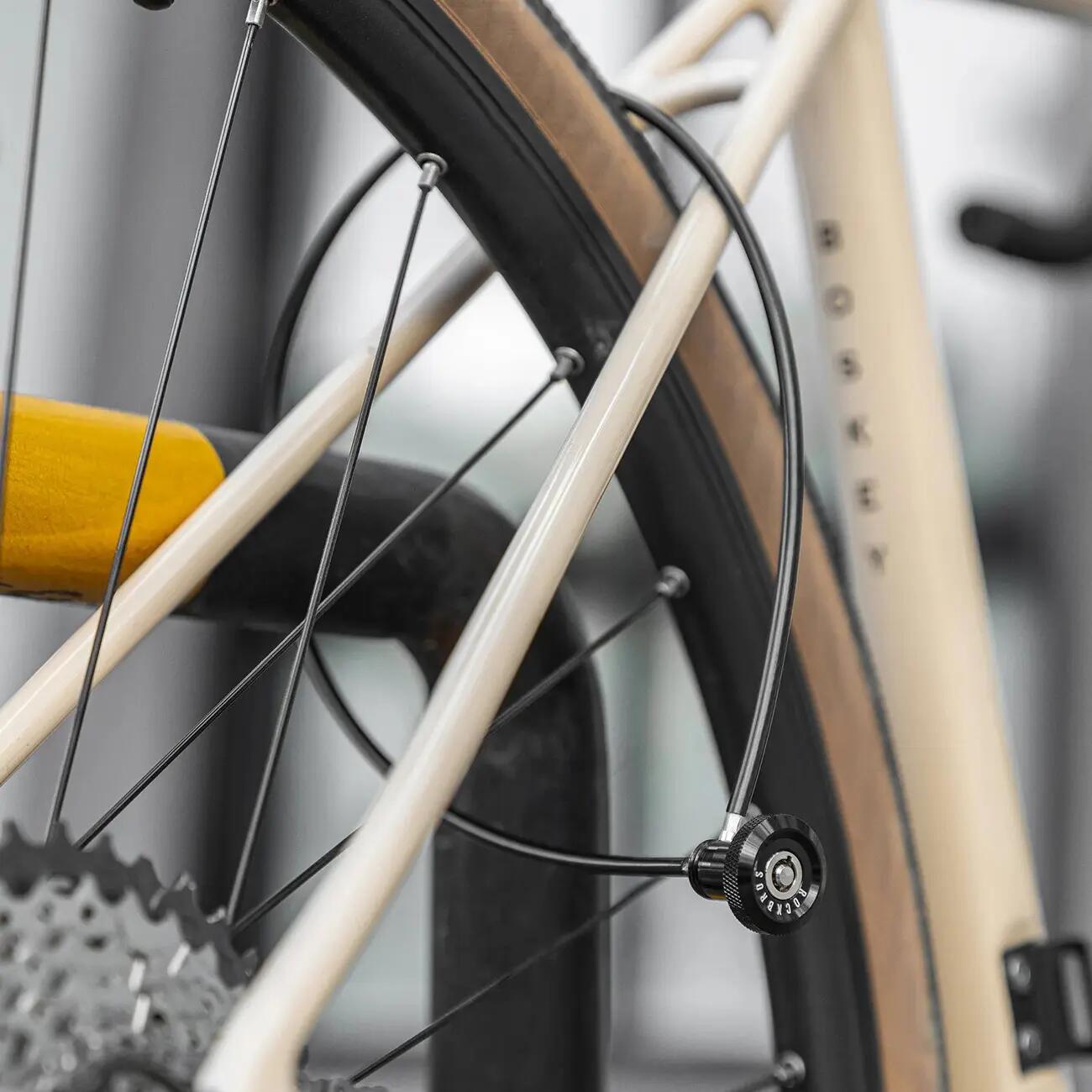 In het stuur wegklapbaar fietskabelslot 5/7