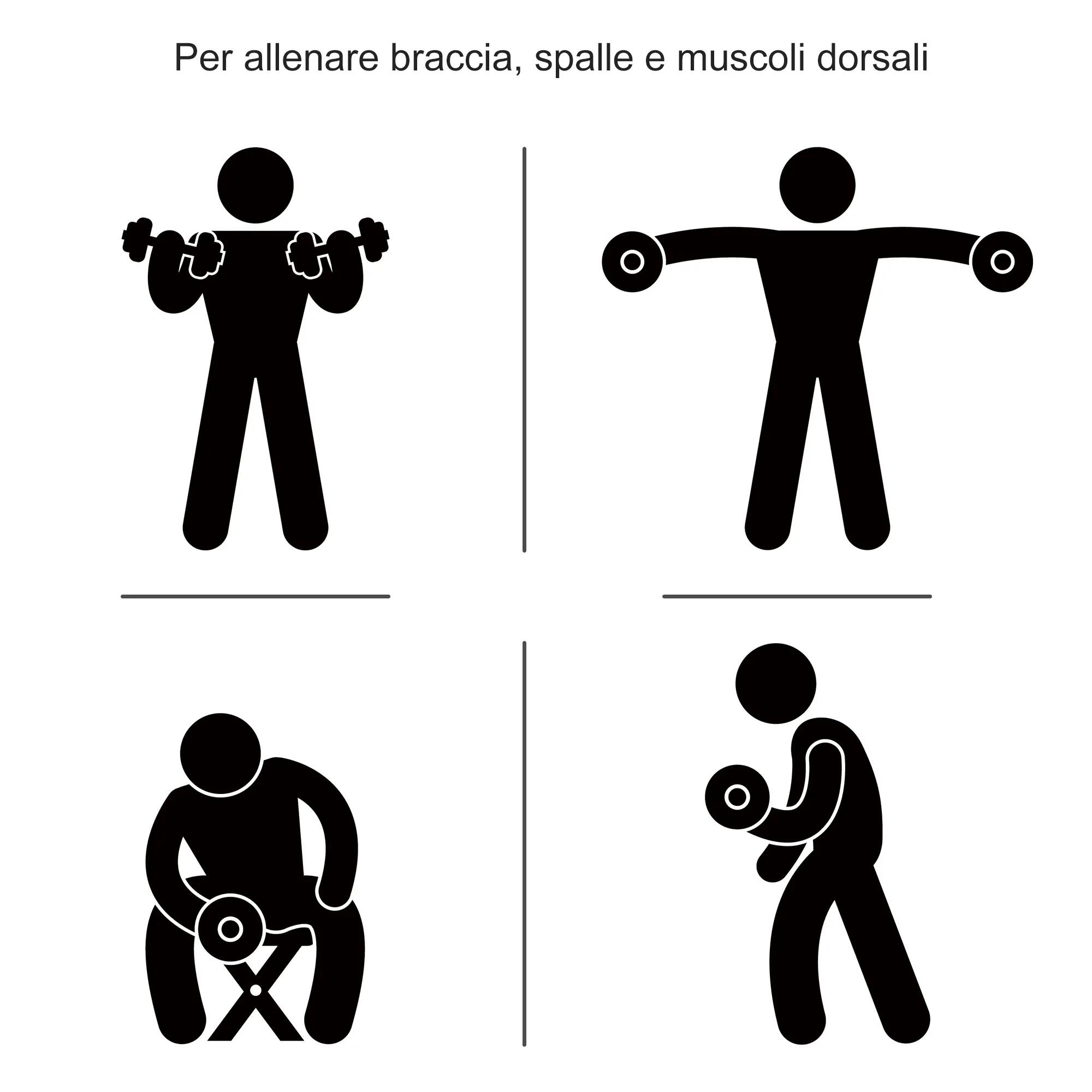 Kit d'haltères de 30 kg (8 disques de 2,5 kg et 4 haltères de 1,5 kg), comprenan 8/9