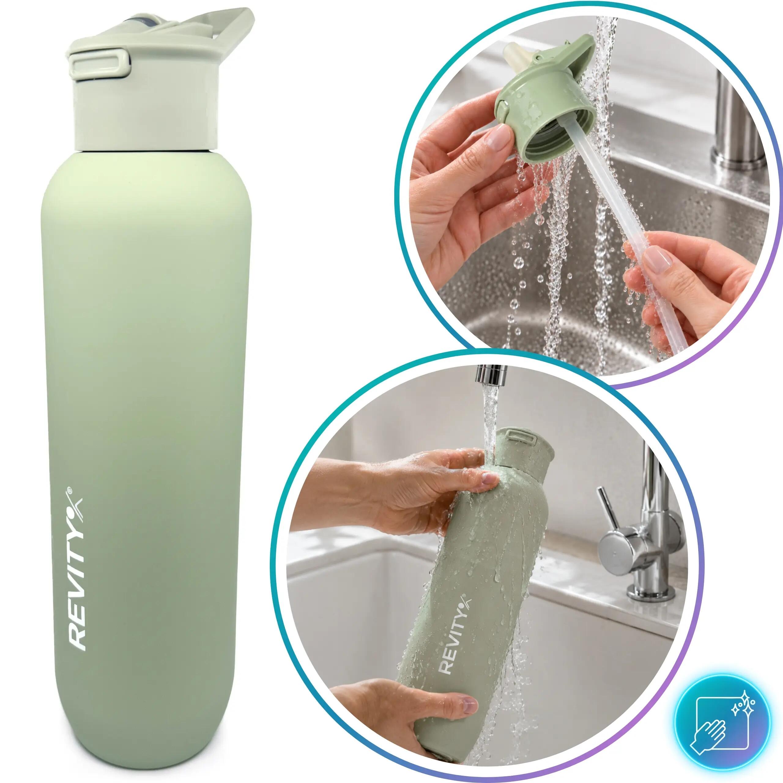 Gourde isotherme inox avec bouchon à ouverture rapide 1 L 7/14