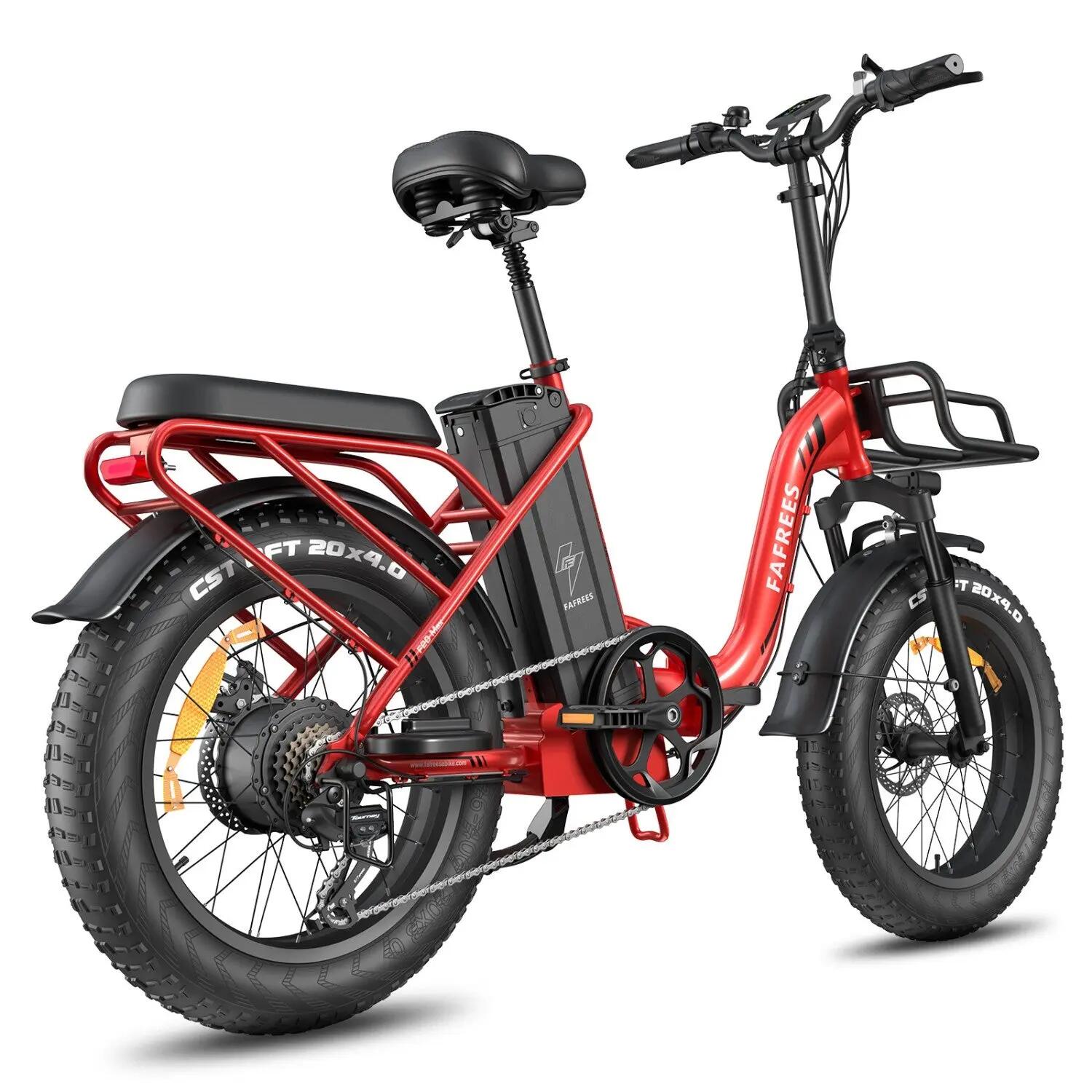 Bici Elettrica FAFREES F20 Max 500W48V30Ah 20x4.0" - RED 5/5