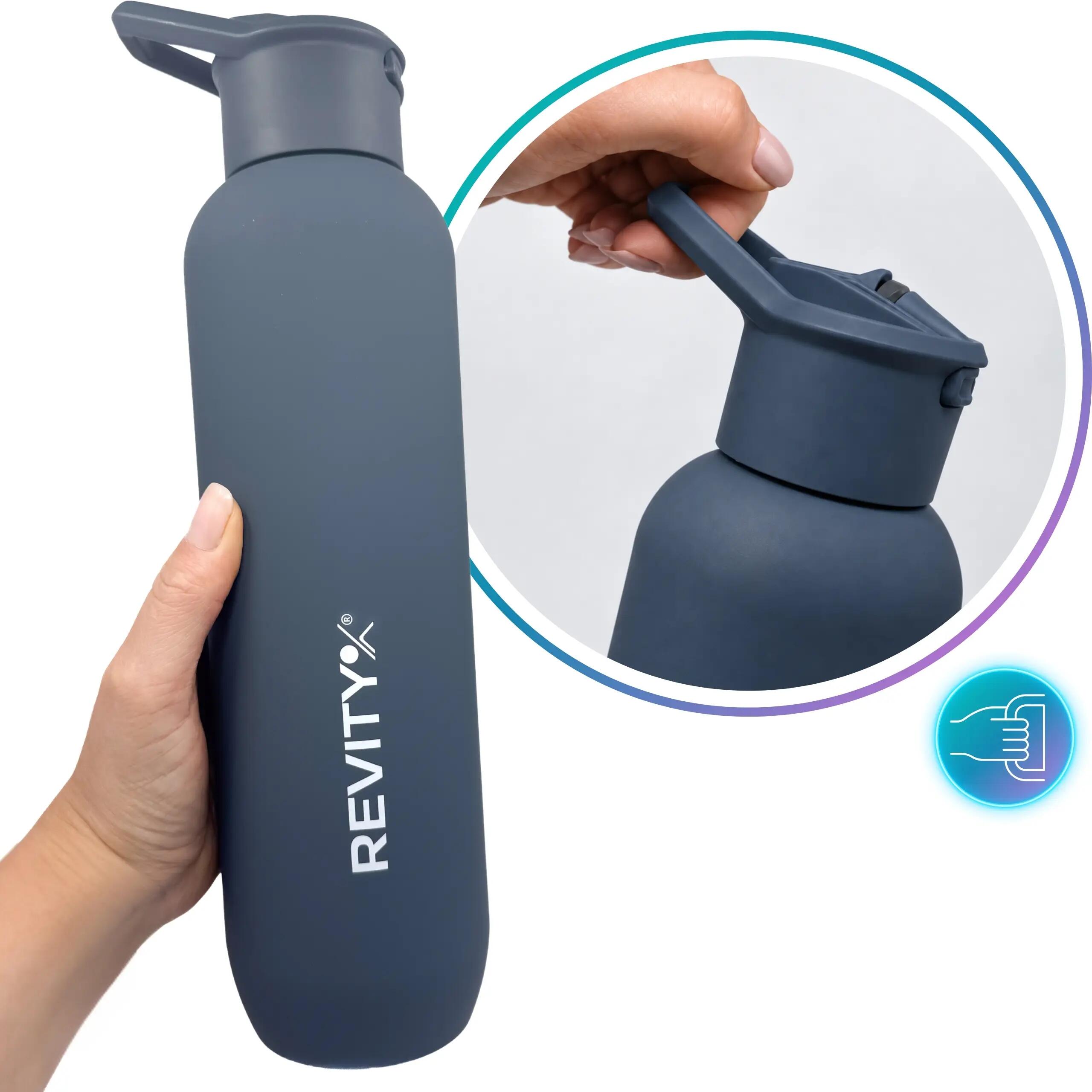 Rvs thermosfles 1 liter met automatische drinktuit 6/14
