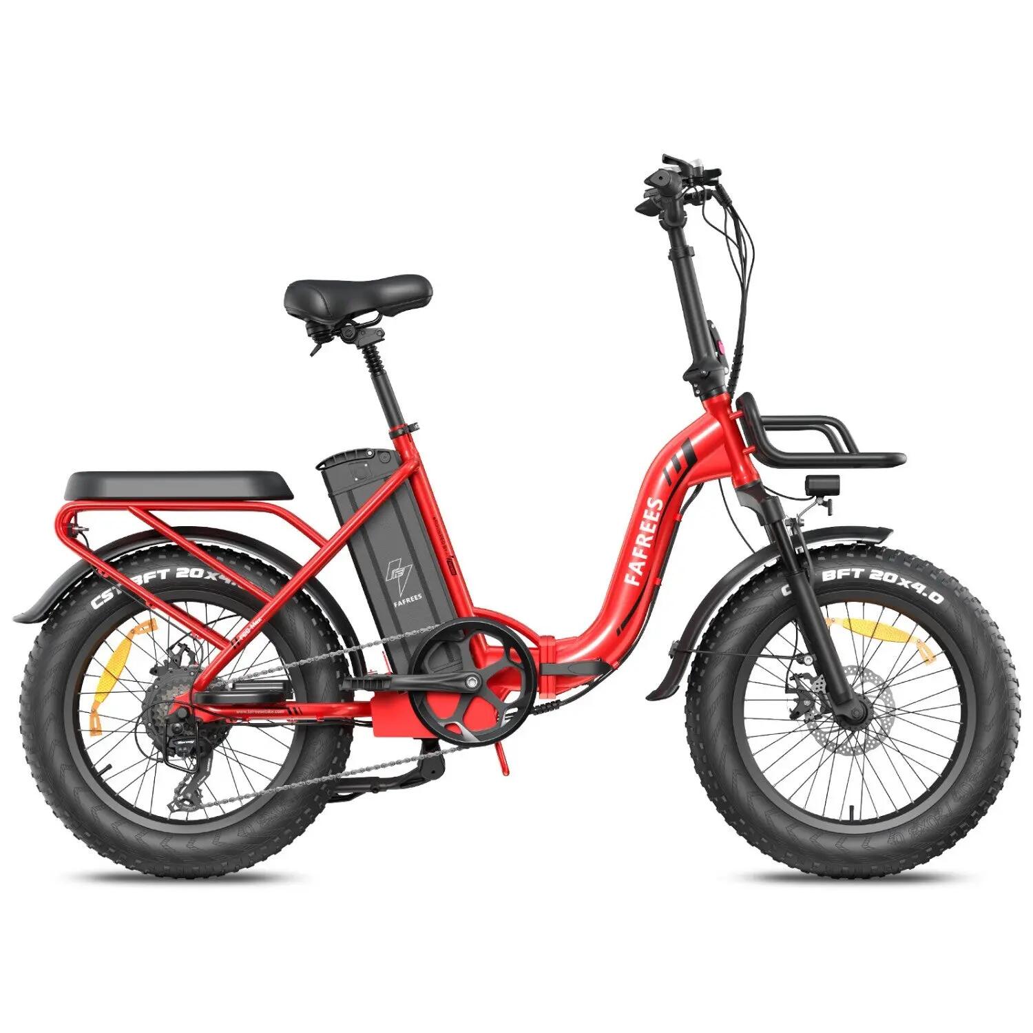 Bici Elettrica FAFREES F20 Max 500W48V30Ah 20x4.0" - RED 3/5