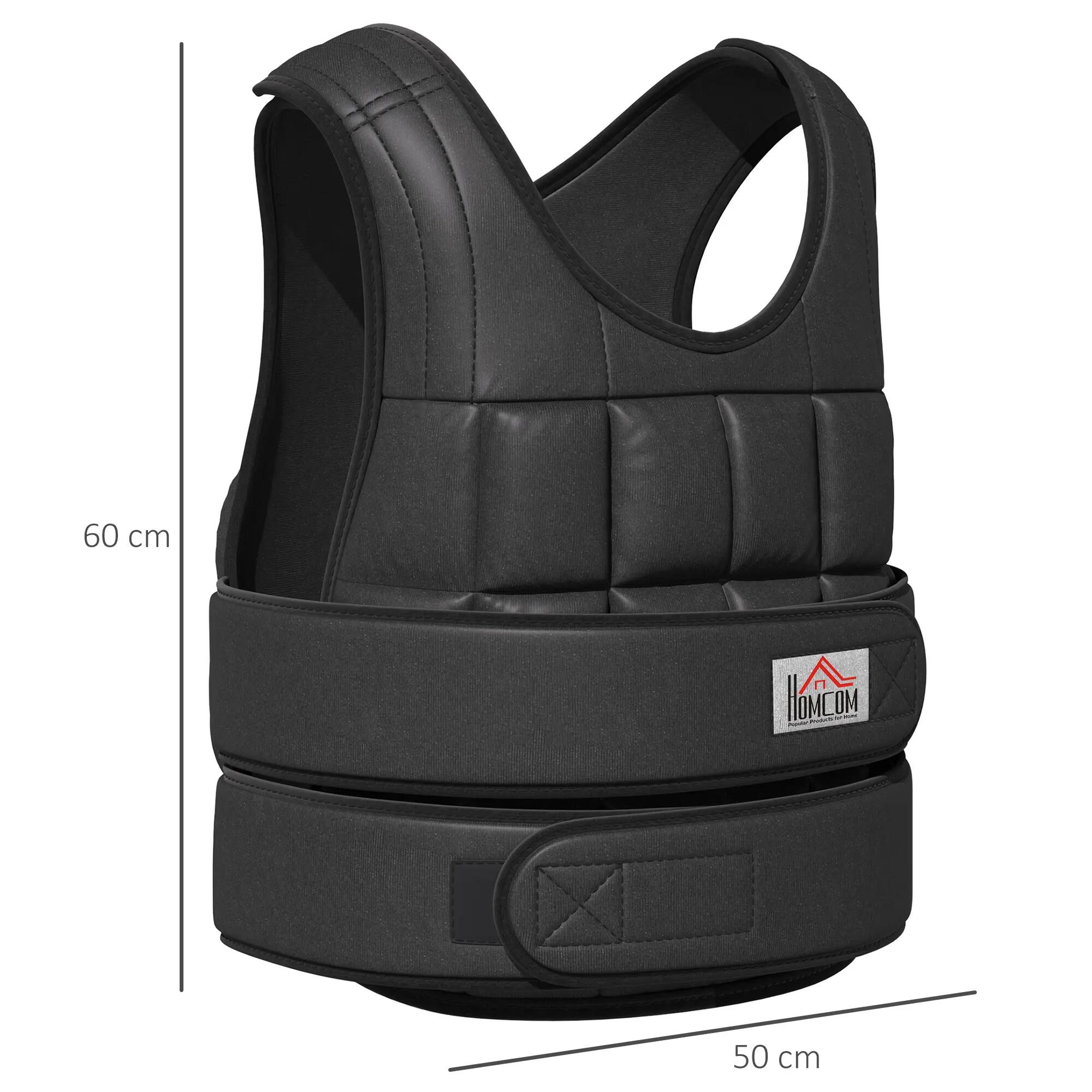 Gilet lesté de 30 kg avec 35 sacs de poids, réglable, pour l'entraînement de la 5/9