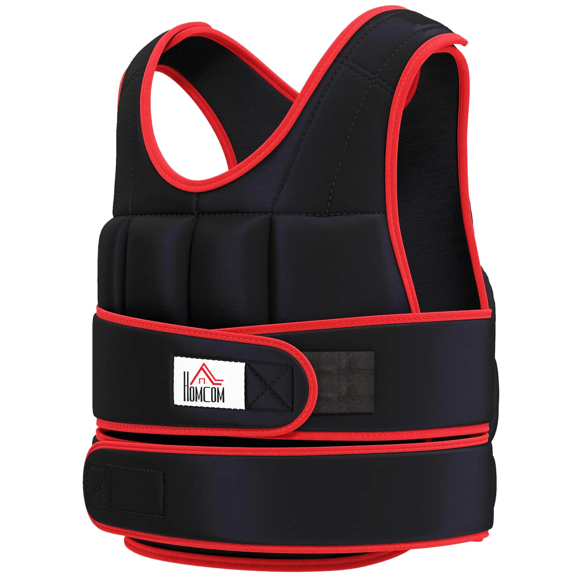 Gilet lesté de 20 kg, avec double sangle réglable, pour musculation et fitness. 2/9