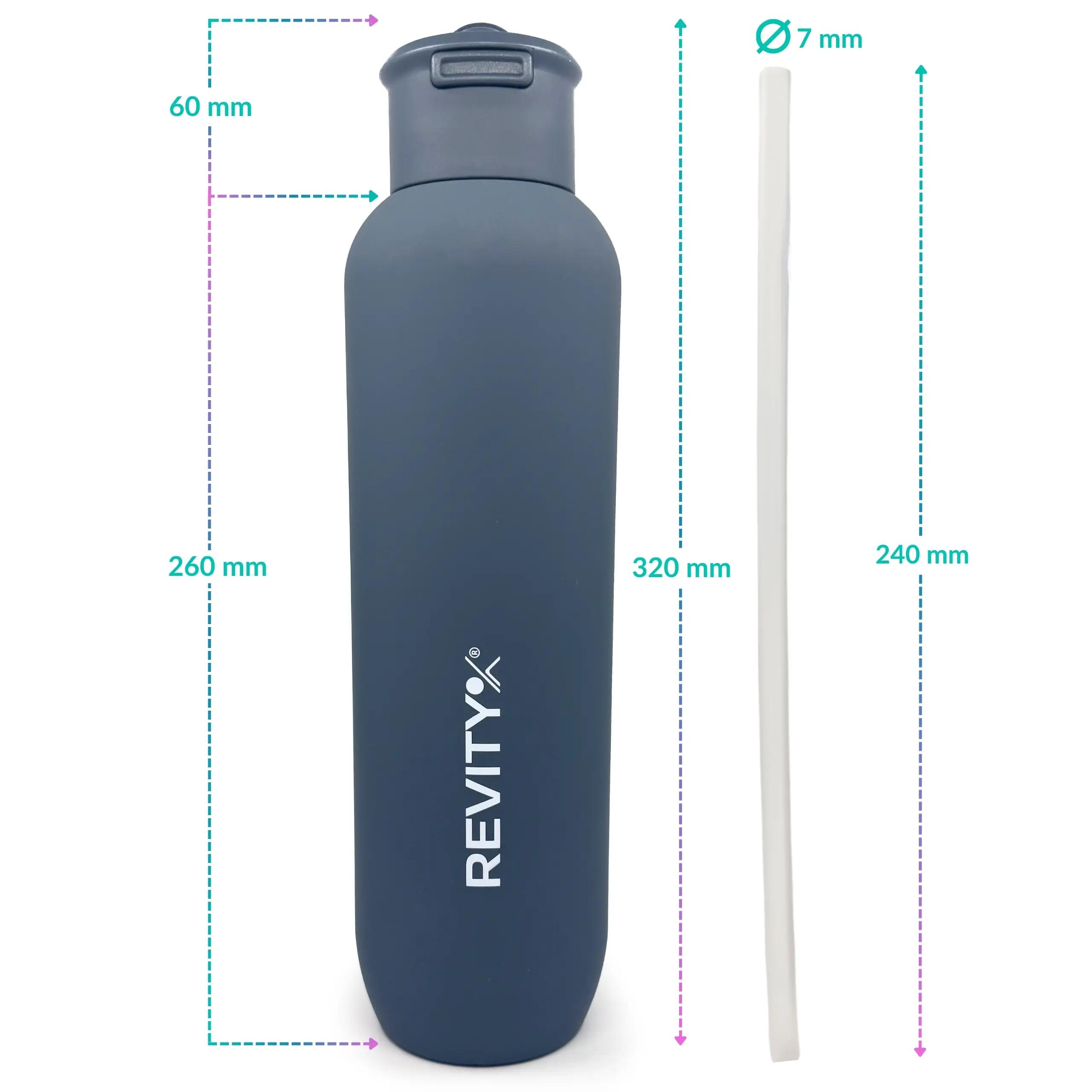Rvs thermosfles 1 liter met automatische drinktuit 11/14