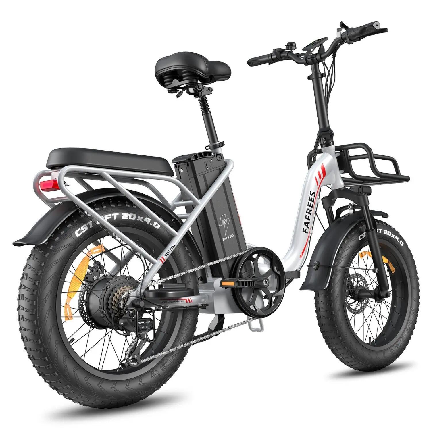 Bici Elettrica FAFREES F20 Max 500W48V30Ah 20x4.0" - White 5/5
