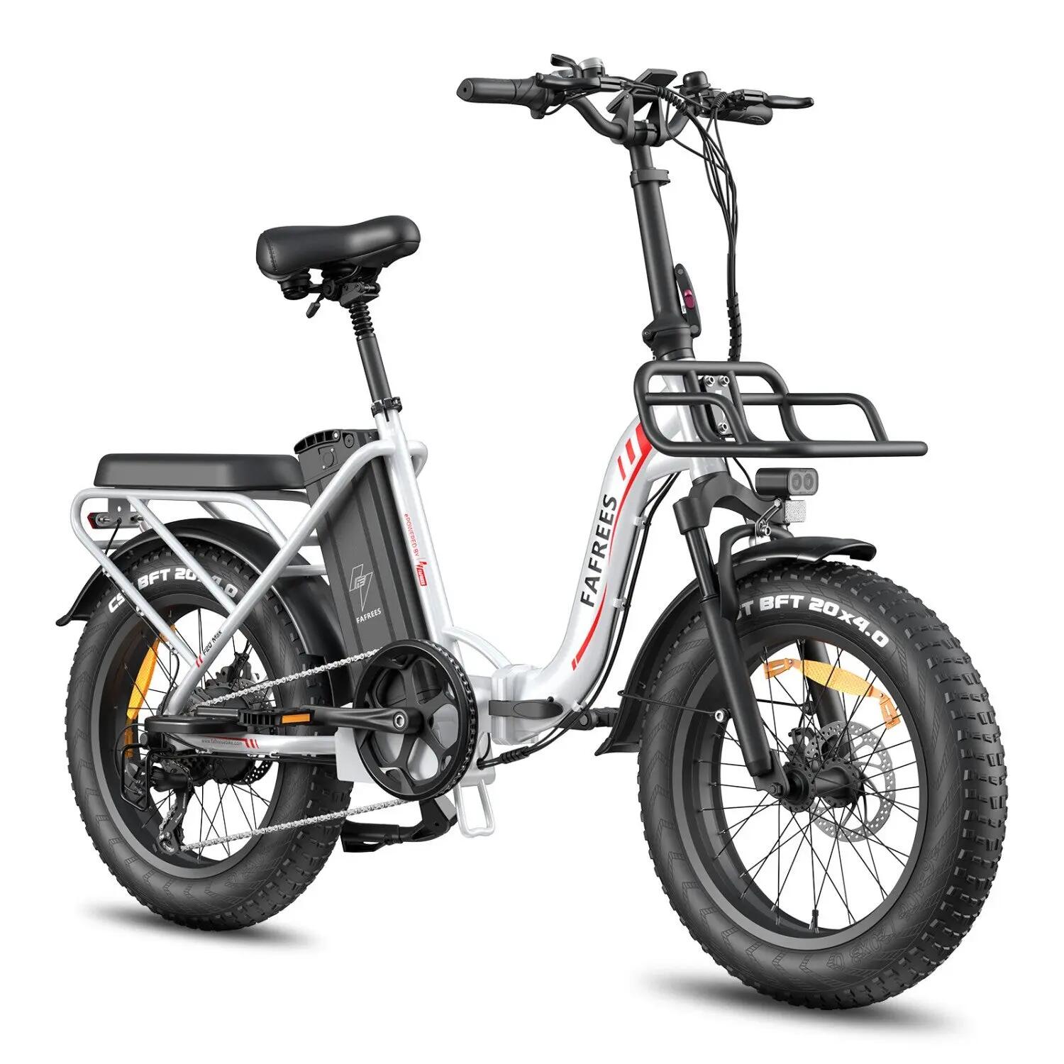 Bici Elettrica FAFREES F20 Max 500W48V30Ah 20x4.0" - White 4/5