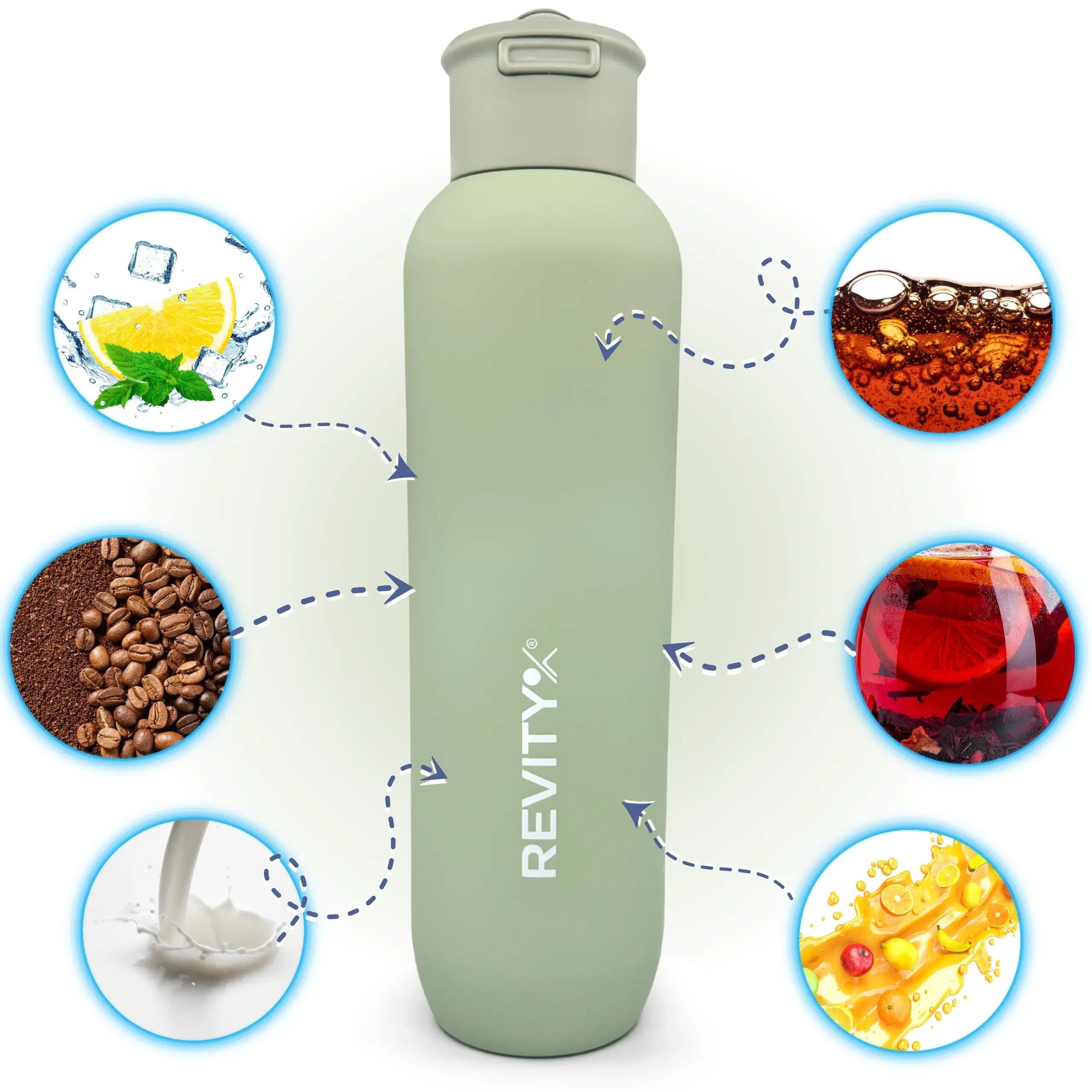 Gourde isotherme inox avec bouchon à ouverture rapide 1 L 10/14