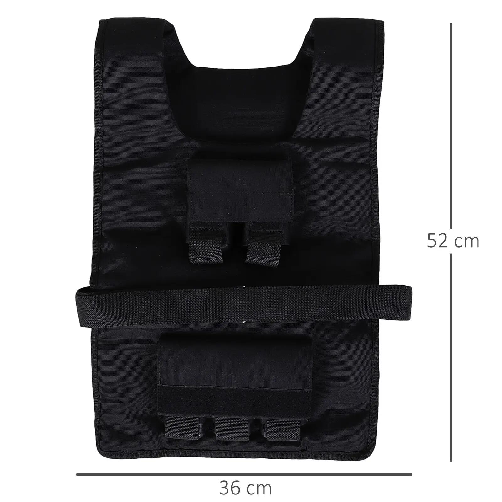 Gilet lesté de 15 kg / 20 kg / 30 kg, ajustable et avec poids amovibles. Gilet d 5/9