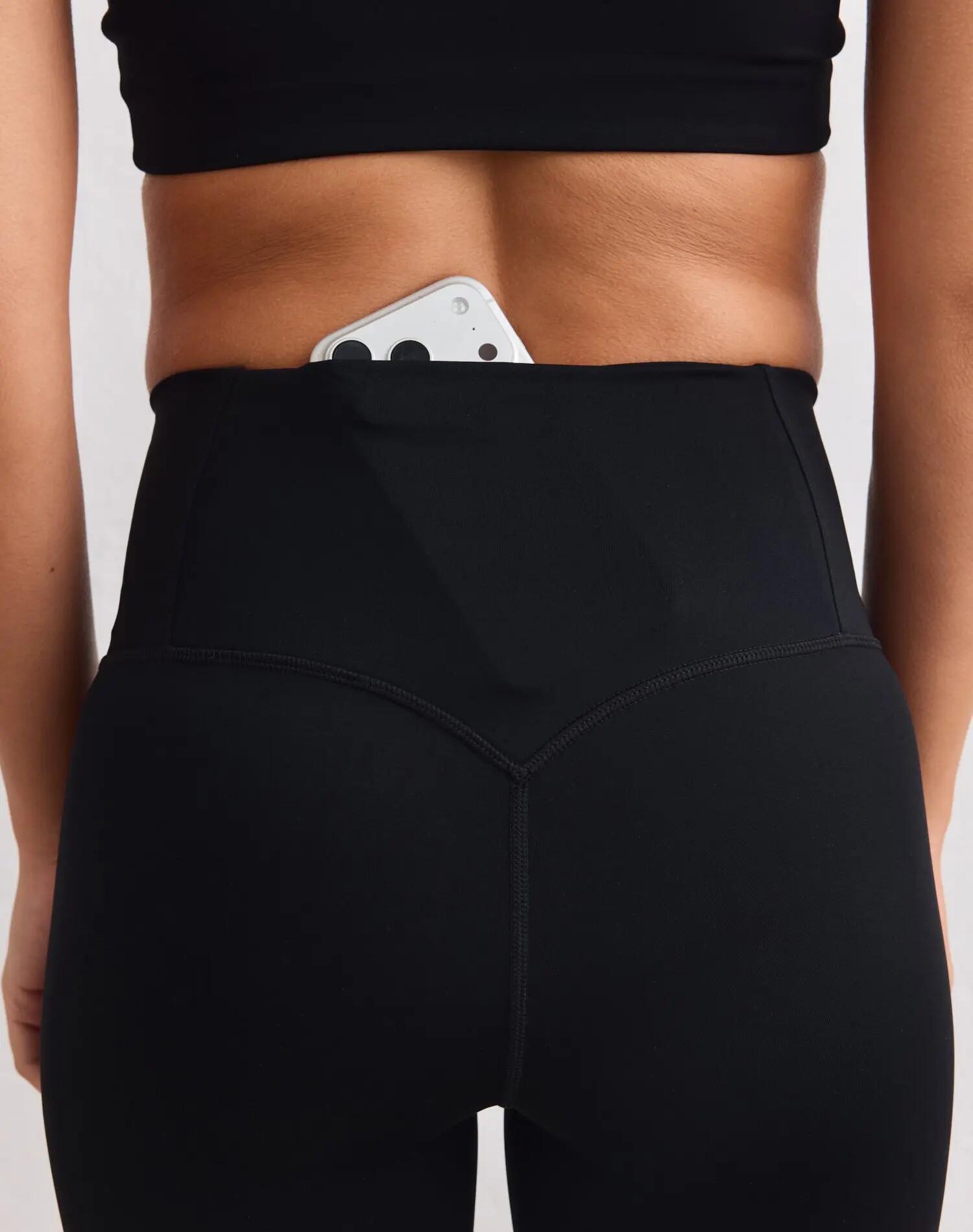 Leggings Mujer Entrenamiento Cintura Alta Con Bolsillo Sculpting Fit Negro 4/6