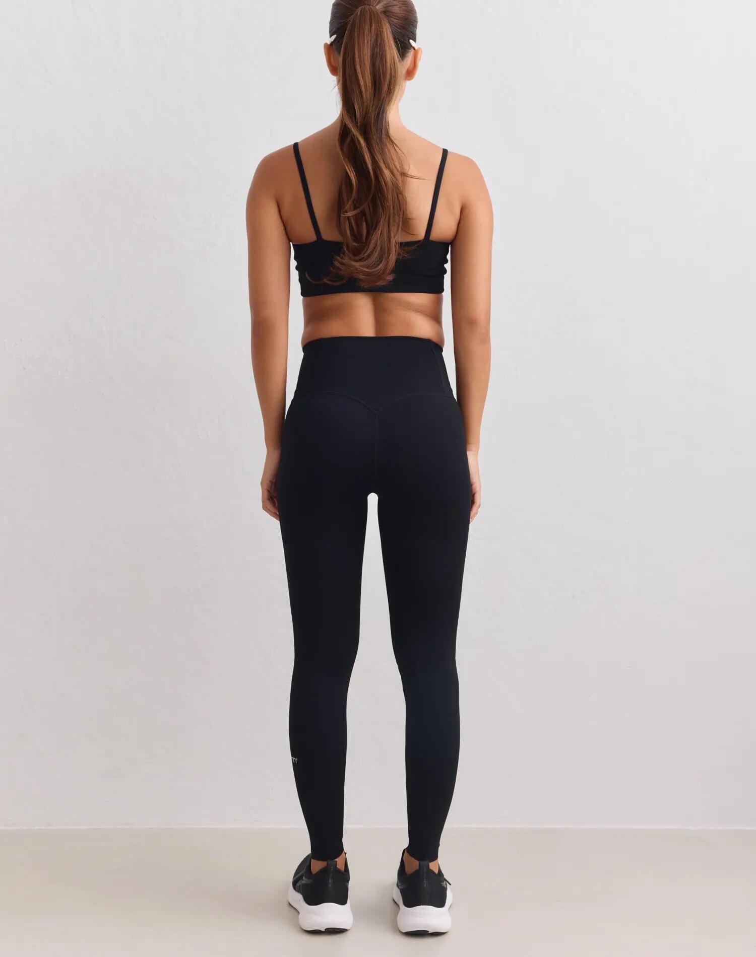Leggings Mujer Entrenamiento Cintura Alta Con Bolsillo Sculpting Fit Negro 2/6