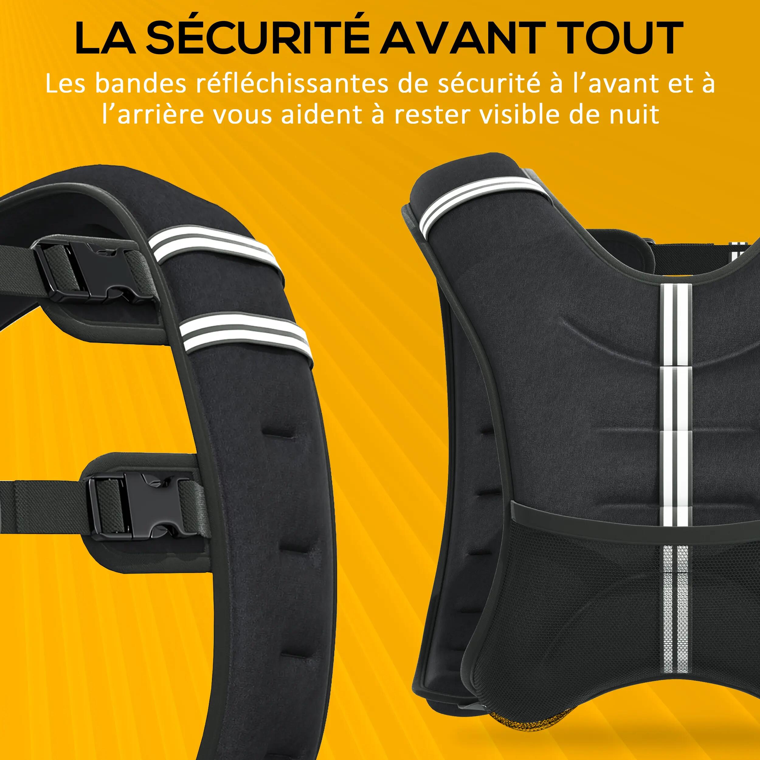 Gilet lesté de 10 kg, veste lestée, pour homme et femme, avec poche de rangement 9/9
