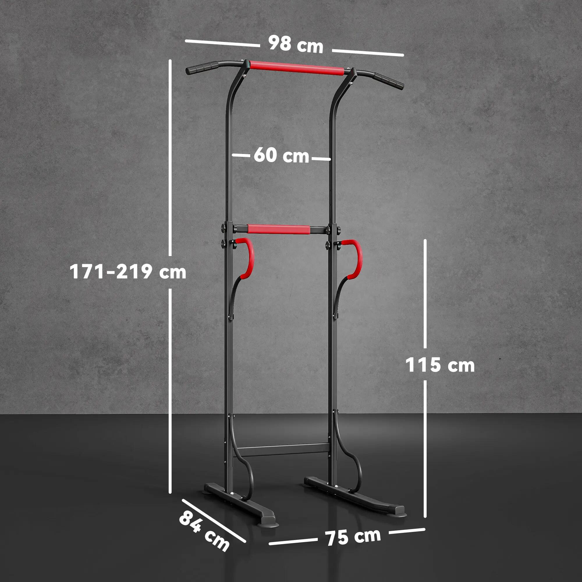 Station de dips Power Tower, barre de traction Power Tower, station de fitness m 5/9