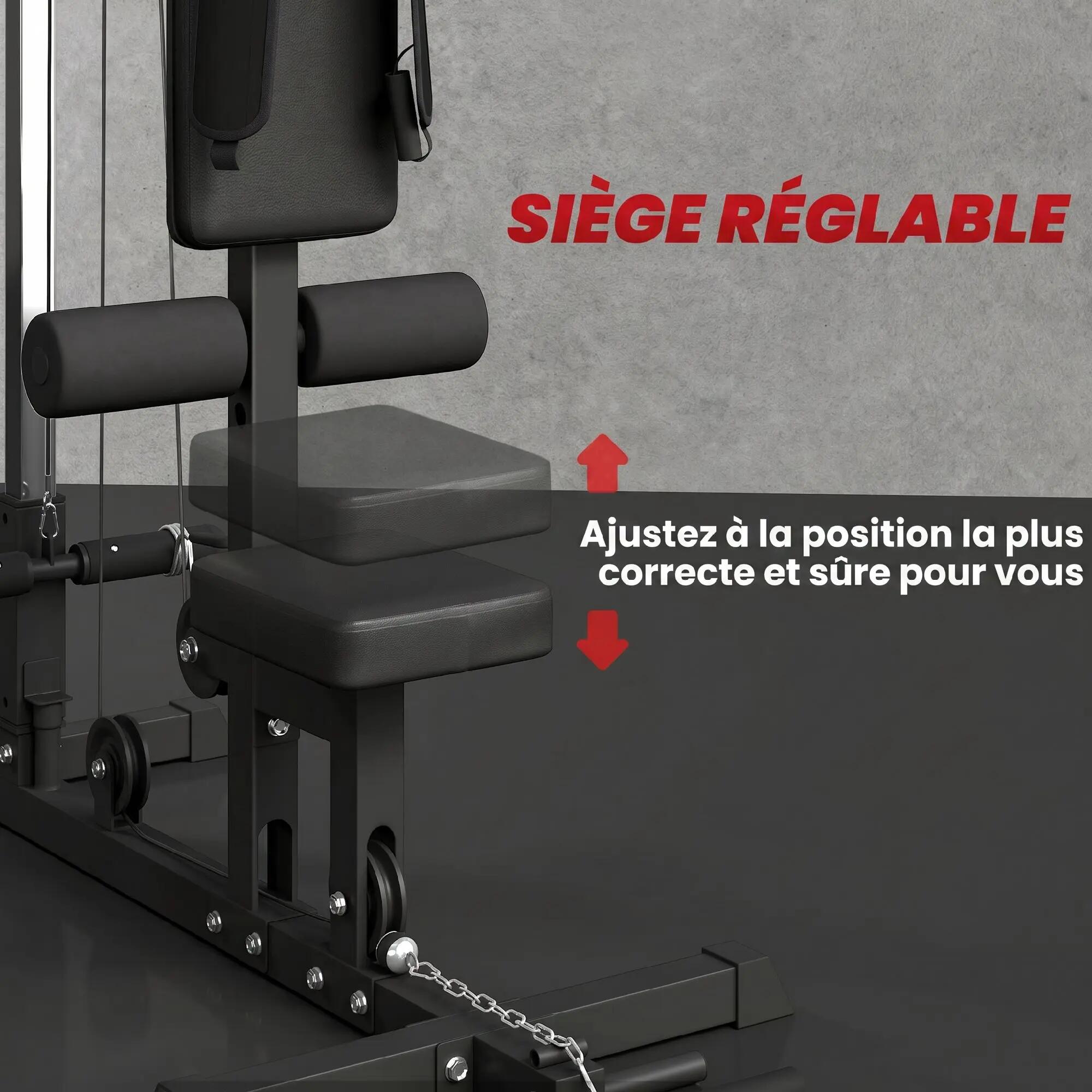 Station de musculation Station à Poulie, tirage poitrine - lat pulldown machine 8/9