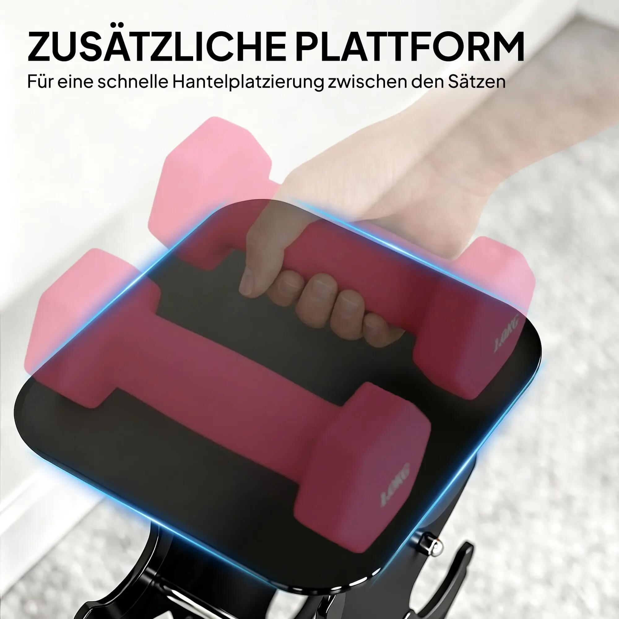 Ensemble d'haltères : 4 paires d'haltères hexagonales de 1 à 4 kg avec support d 9/9