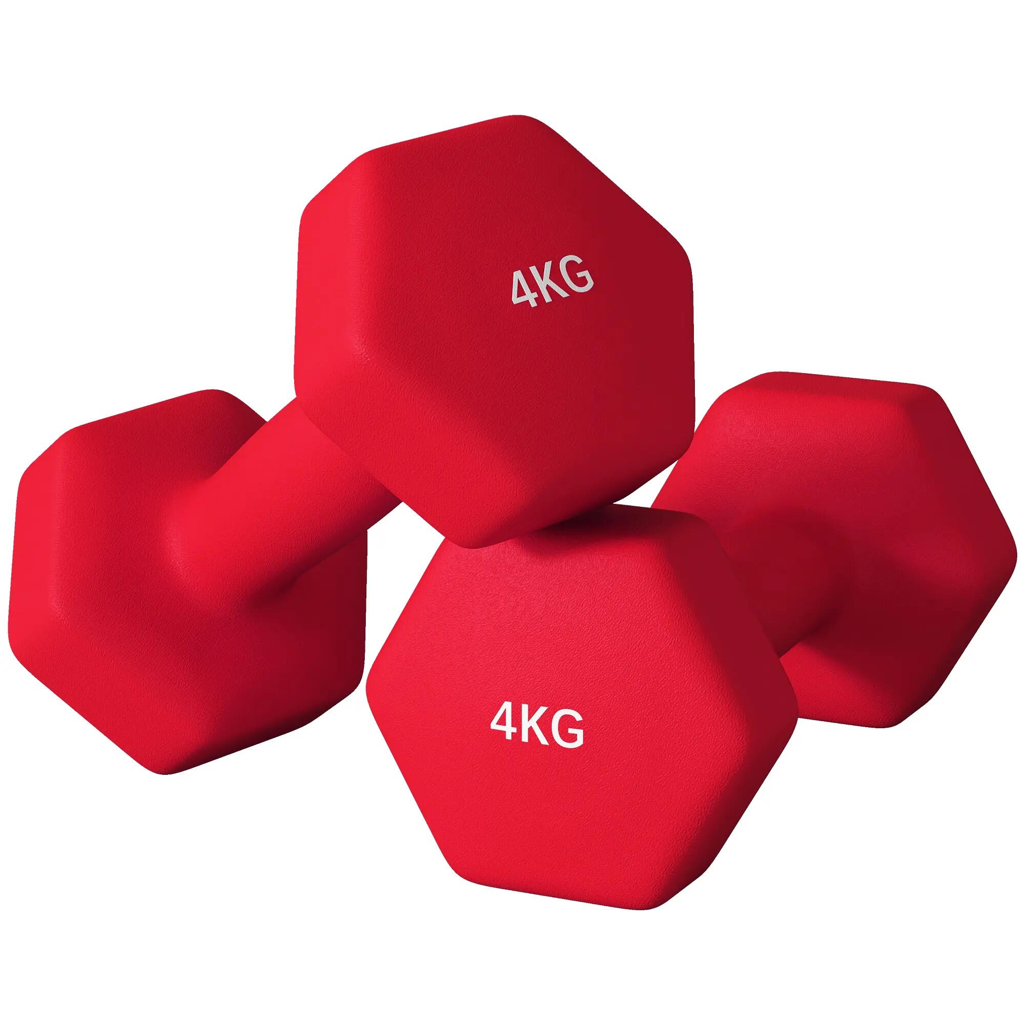 Lot de 2 haltères hexagonales avec poignée antidérapante pour l'entraînement à l 2/9