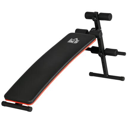 Banc abdominal pliable et réglable avec dossier rembourré, 47 x 139 x 51-69 cm,