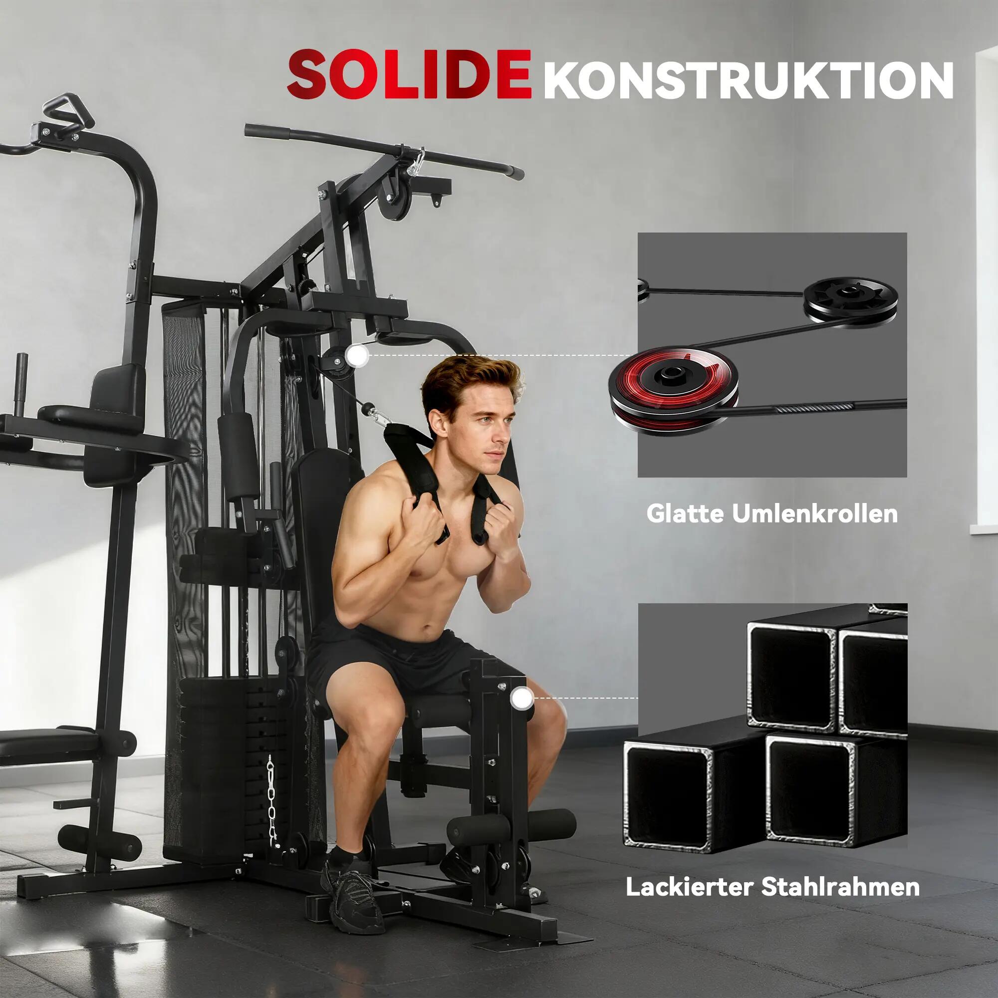 Station d'entraînement multifonctionnelle, appareil de fitness à domicile pour p 9/9