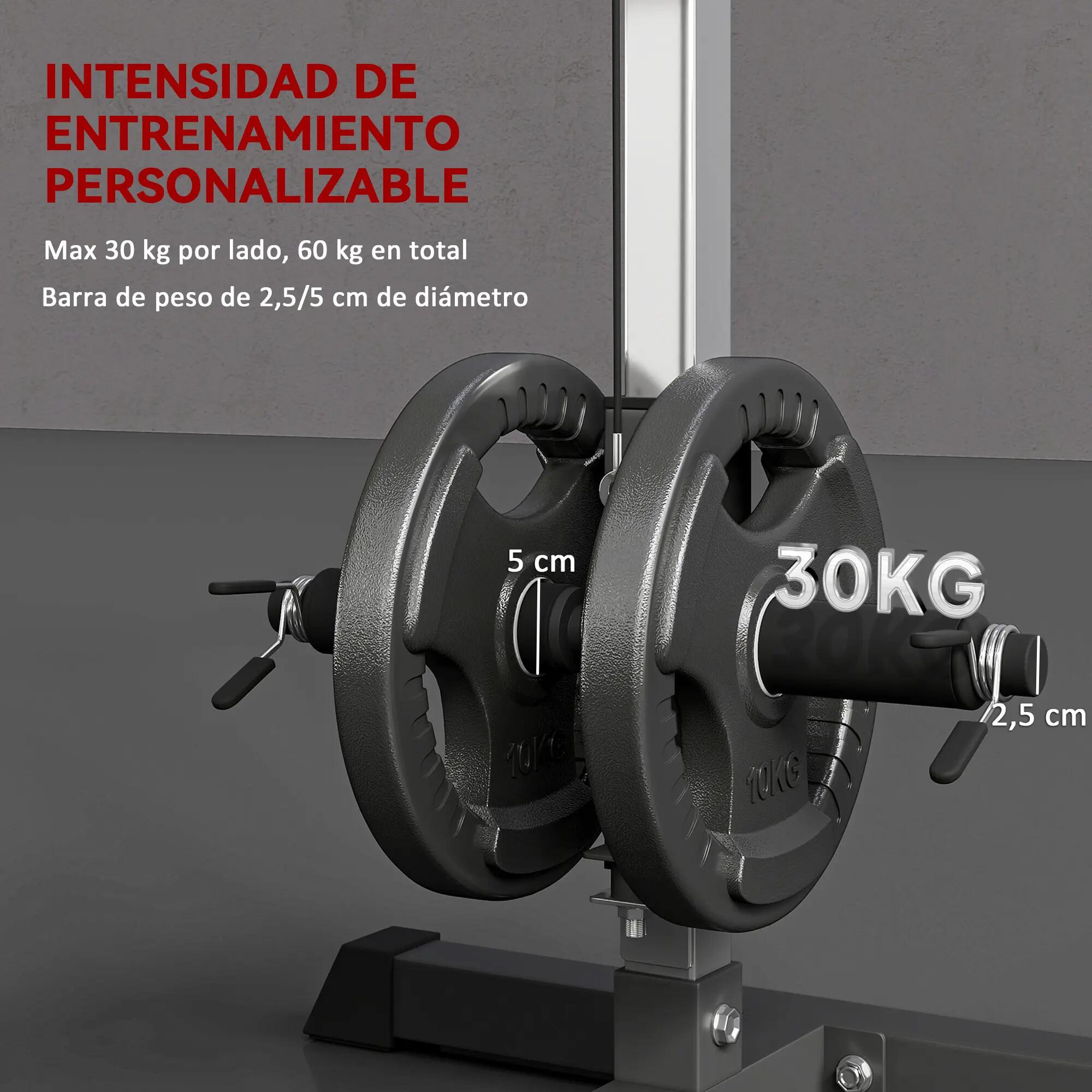 Station de développé couché avec poulie et siège réglable pour musculation, idéa 7/9