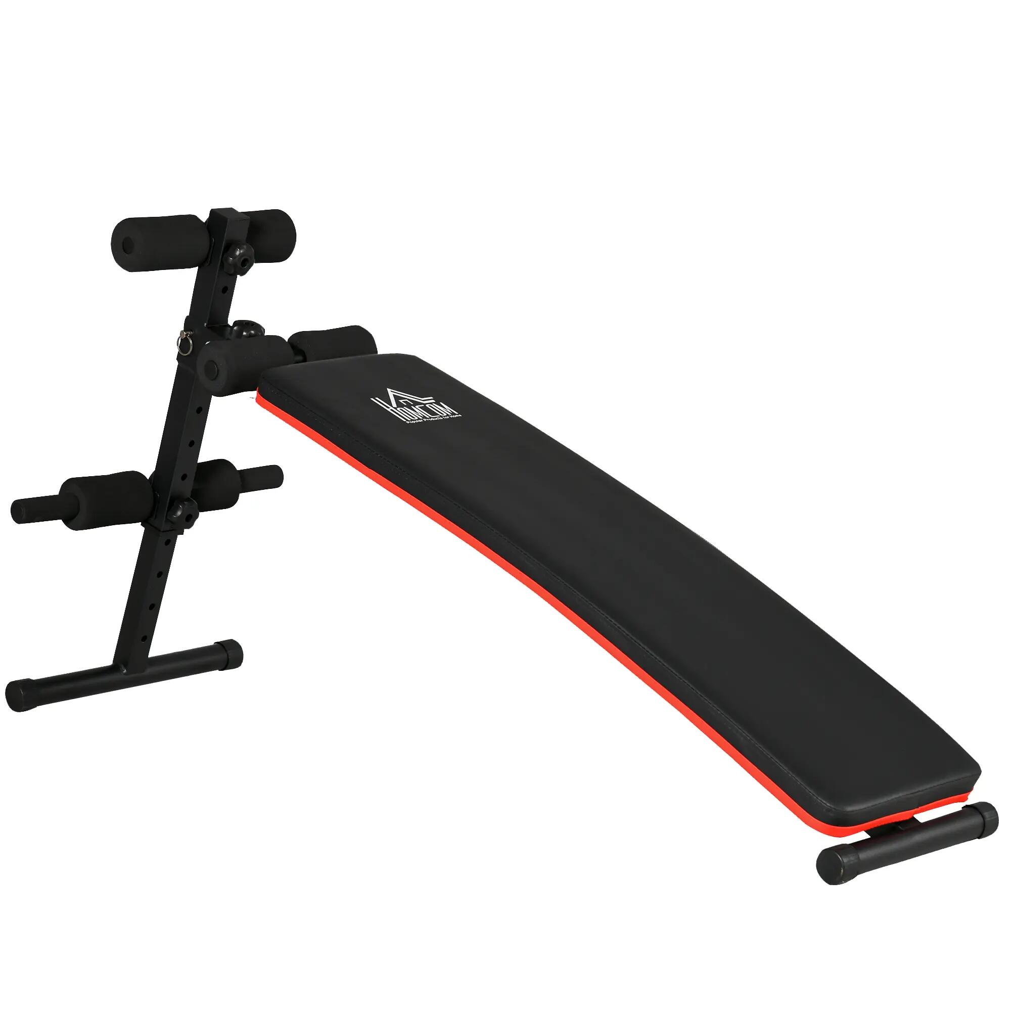 Banc abdominal pliable et réglable avec dossier rembourré, 47 x 139 x 51-69 cm, 2/9
