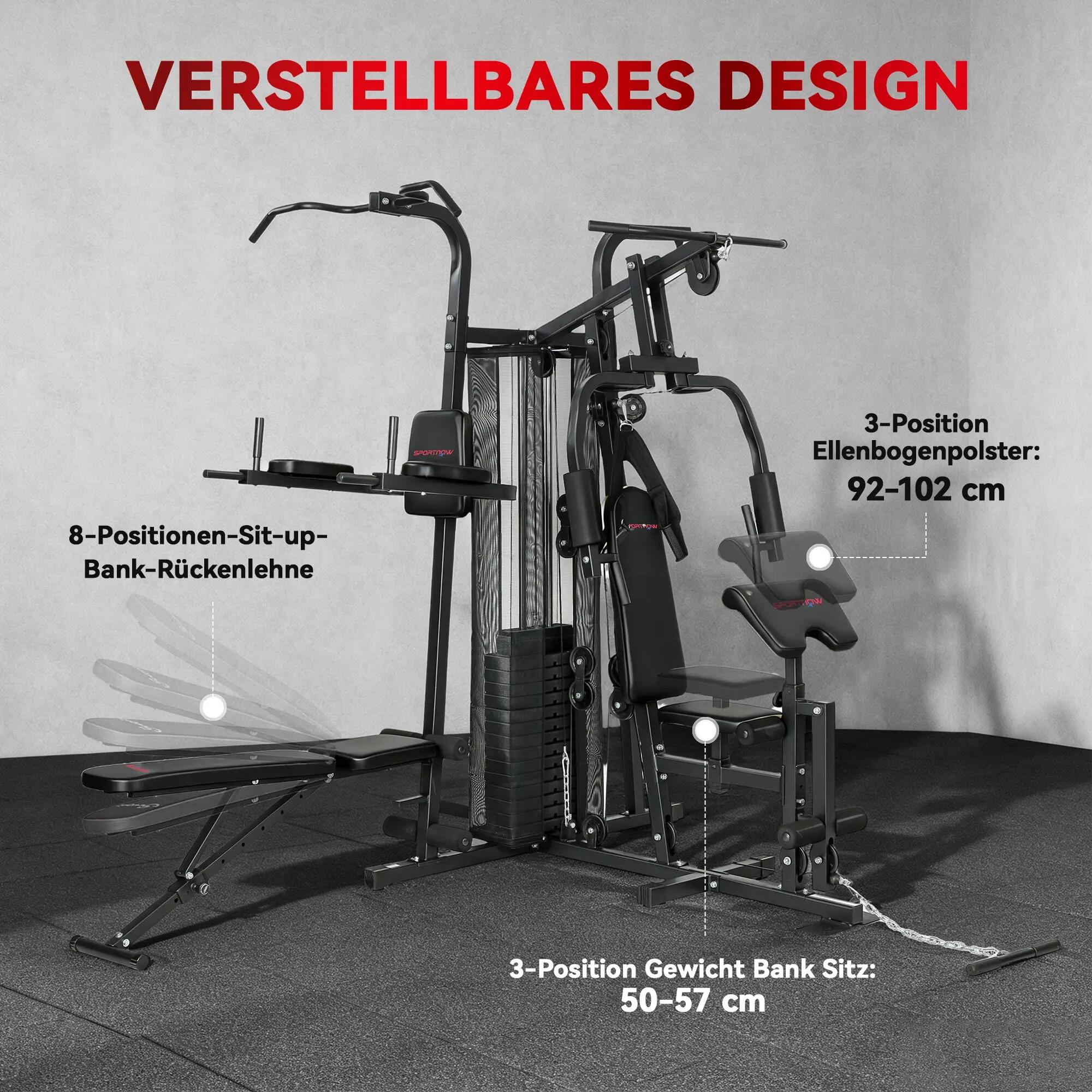 Station d'entraînement multifonctionnelle, appareil de fitness à domicile pour p 7/9