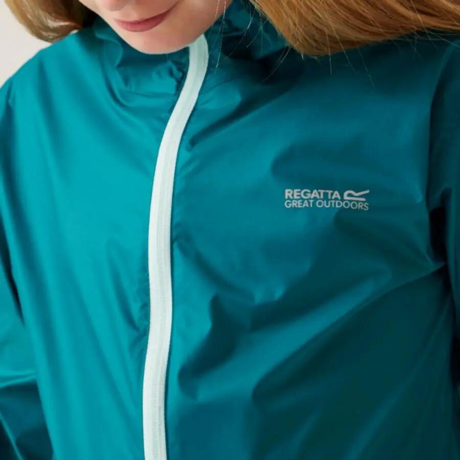 Impermeabile con cappuccio da bambina Regatta Pack-It III 2/7